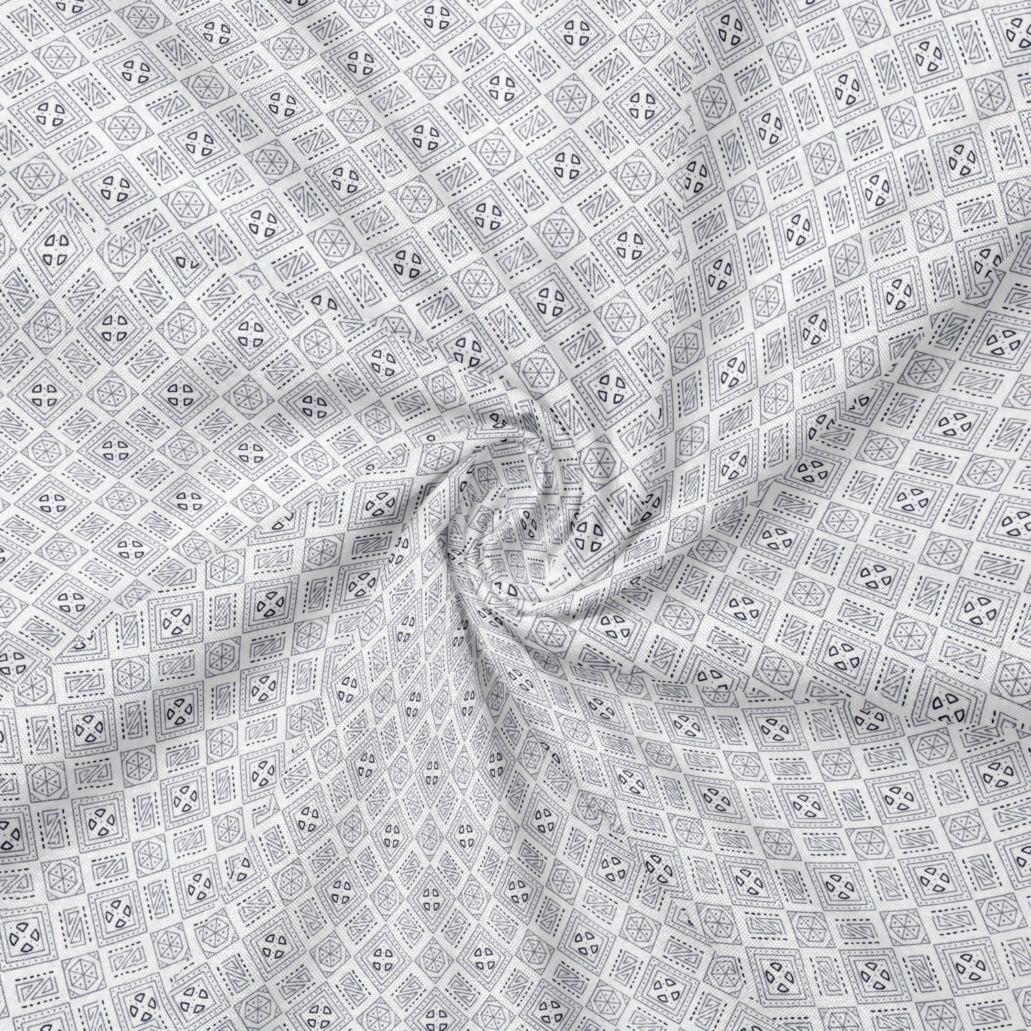 Image of VD Looks Men Printed Casual White Shirt