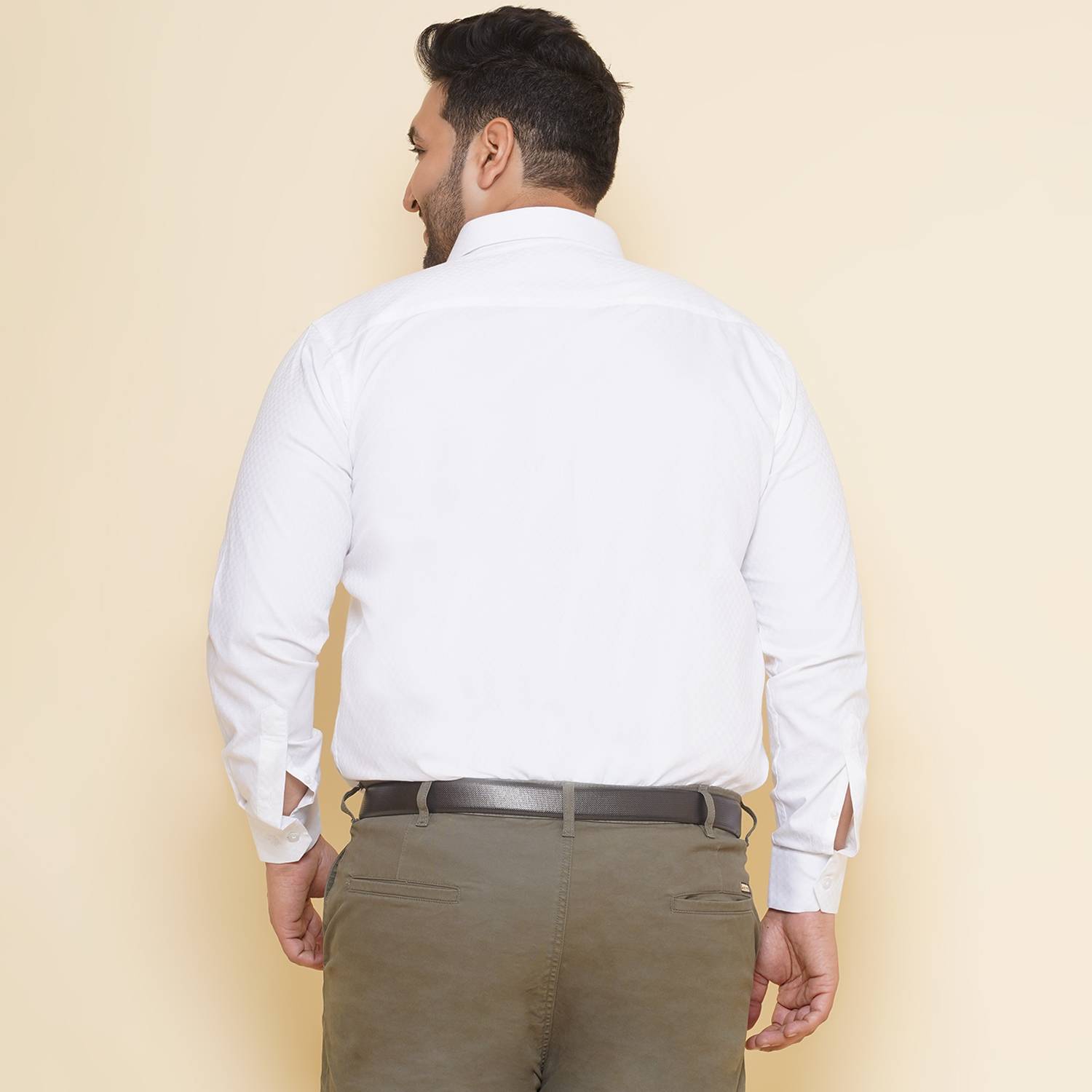 METRONAUT PLUS Men White Formal Shirt - Image 2
