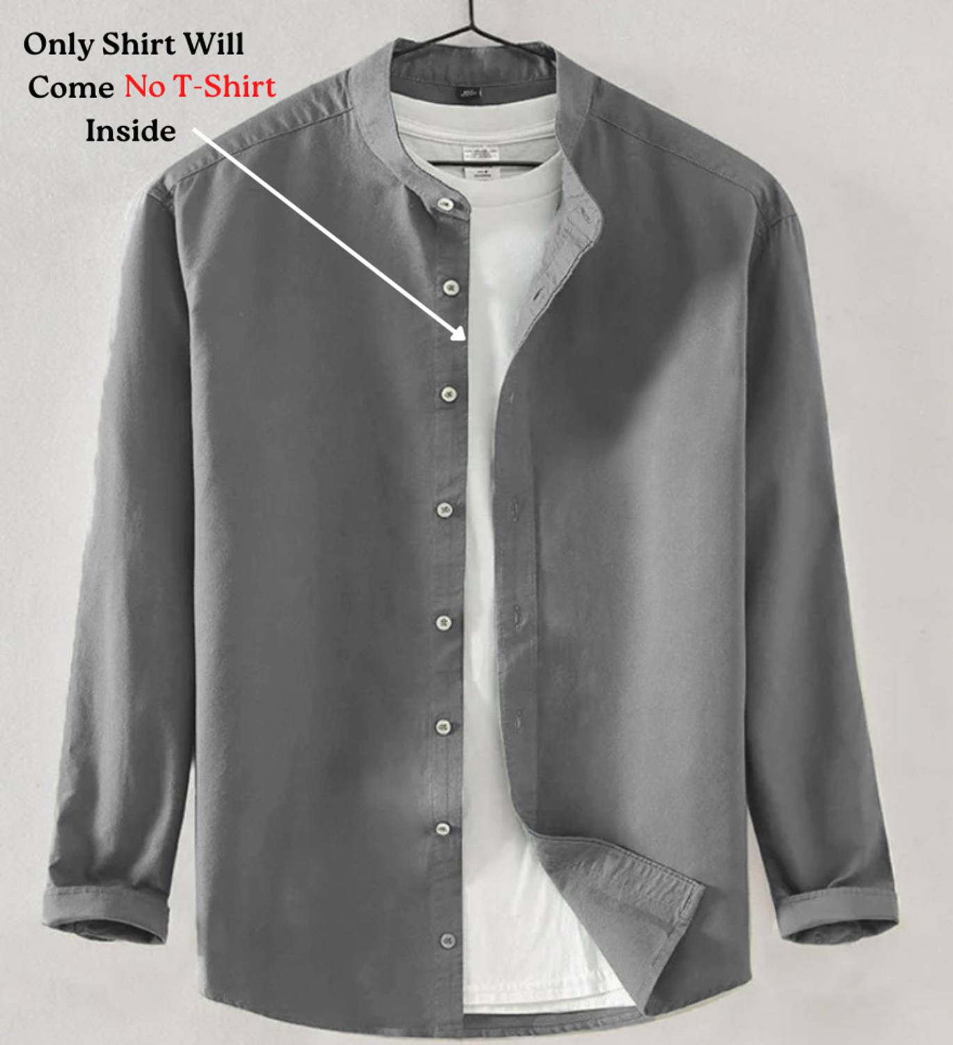 Try Men Grey Casual Shirt - Image 1