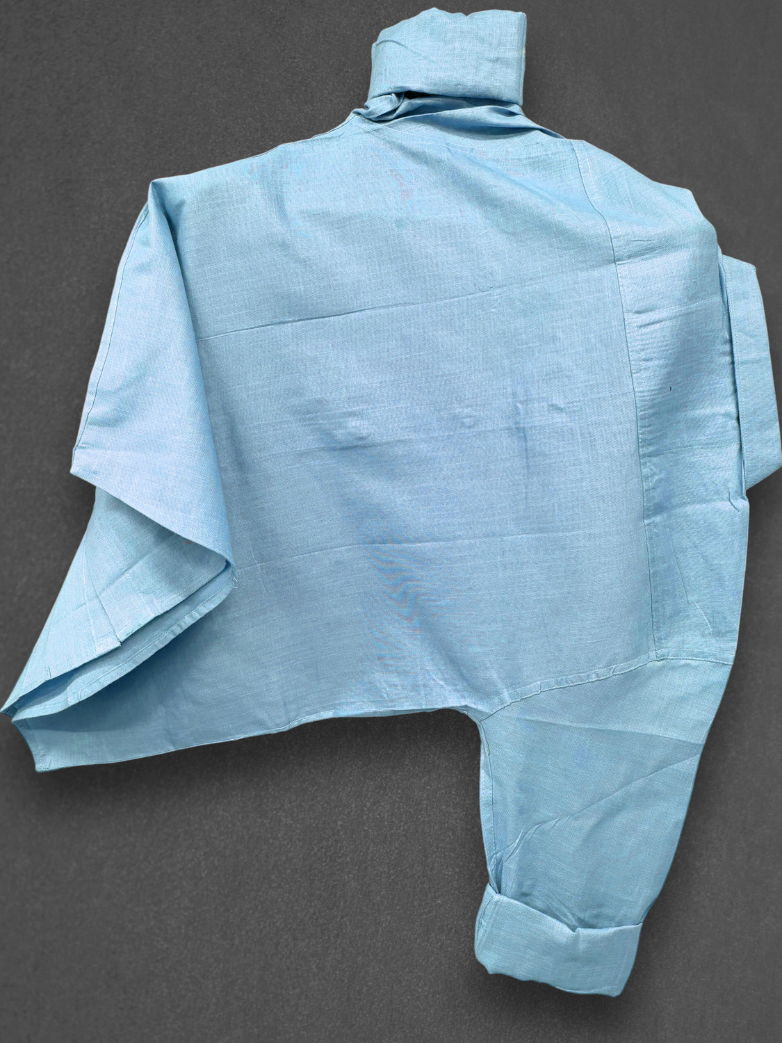Image of METRONAUT Men Solid Casual Light Blue Shirt
