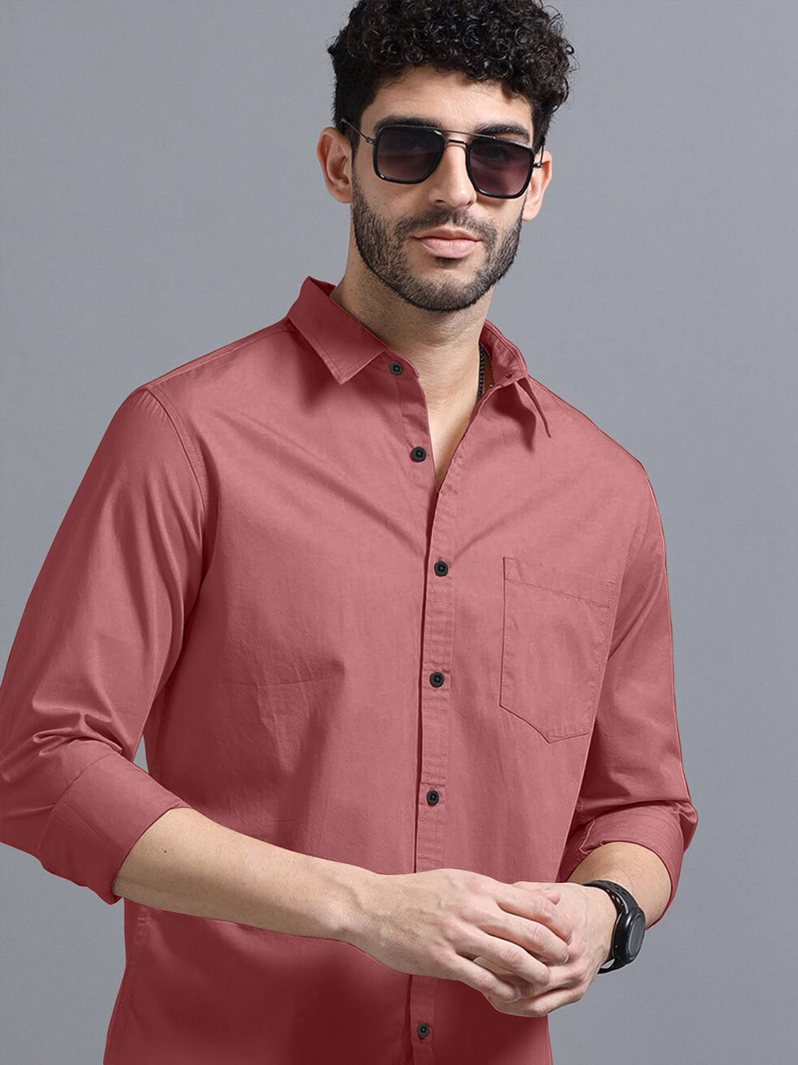 Image of METRONAUT Men Solid Casual Multicolor Shirt