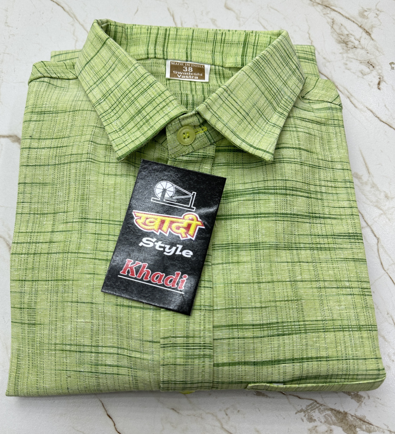 Image of A A ENTERPRISES Men Striped Casual Green Shirt