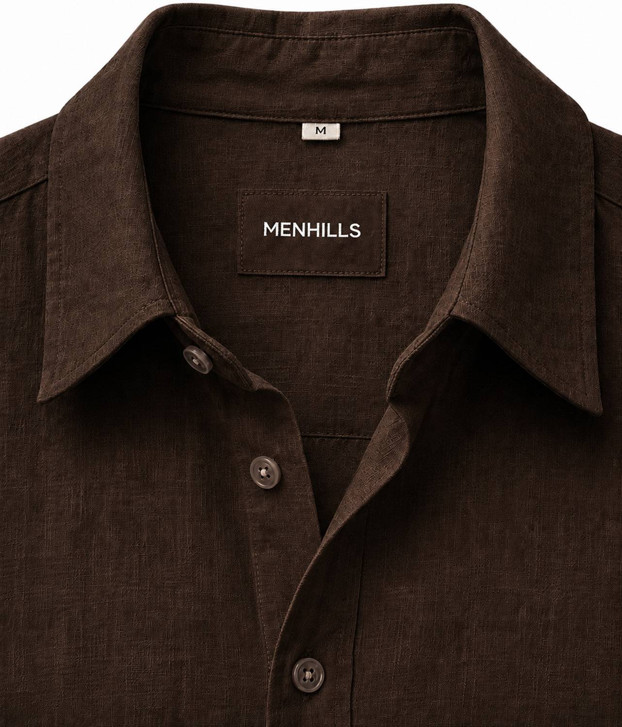 MENHILLS Men Casual Brown Shirt - Image 3