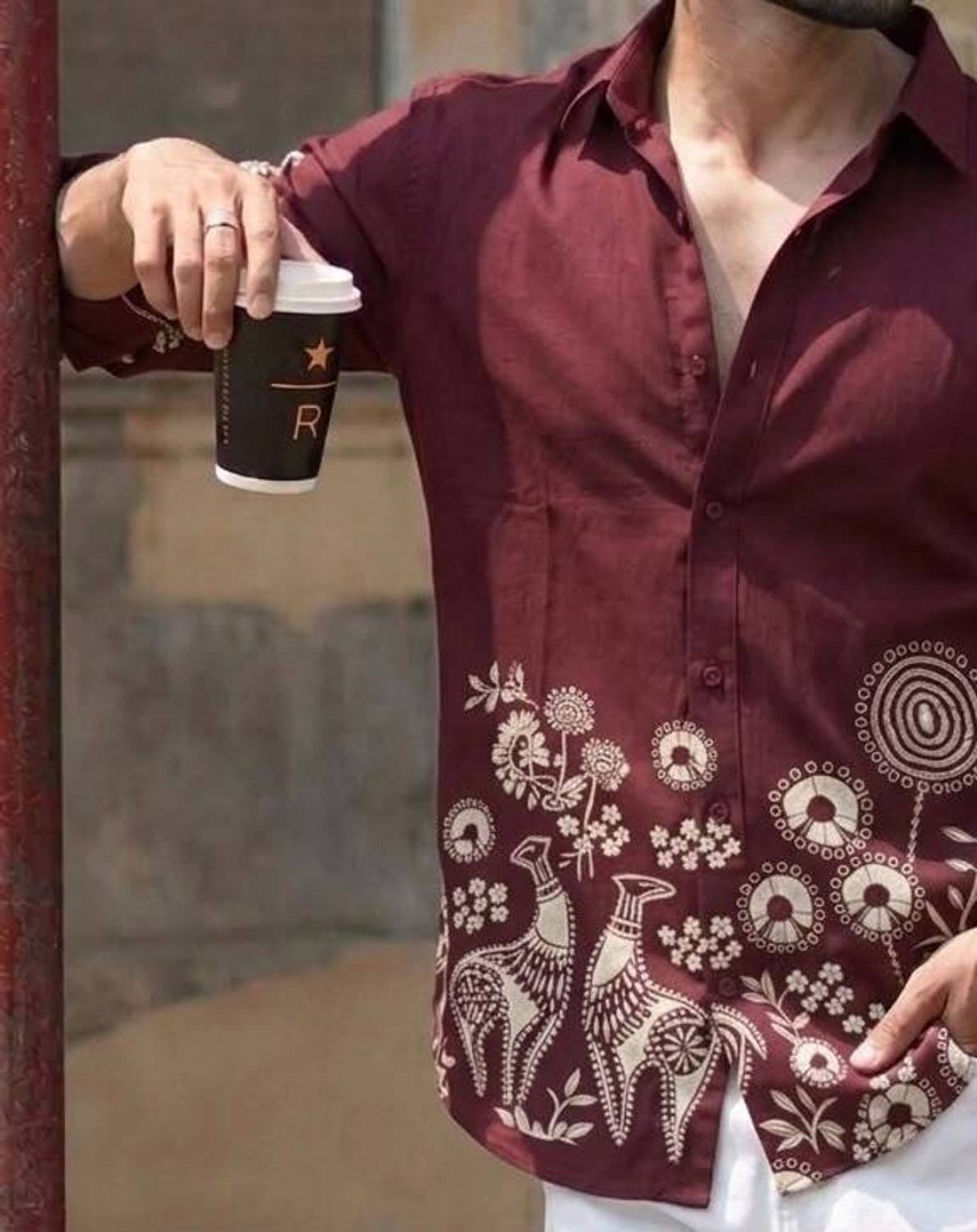 Zonly Men Floral Print Multicolor Shirt - Image 3