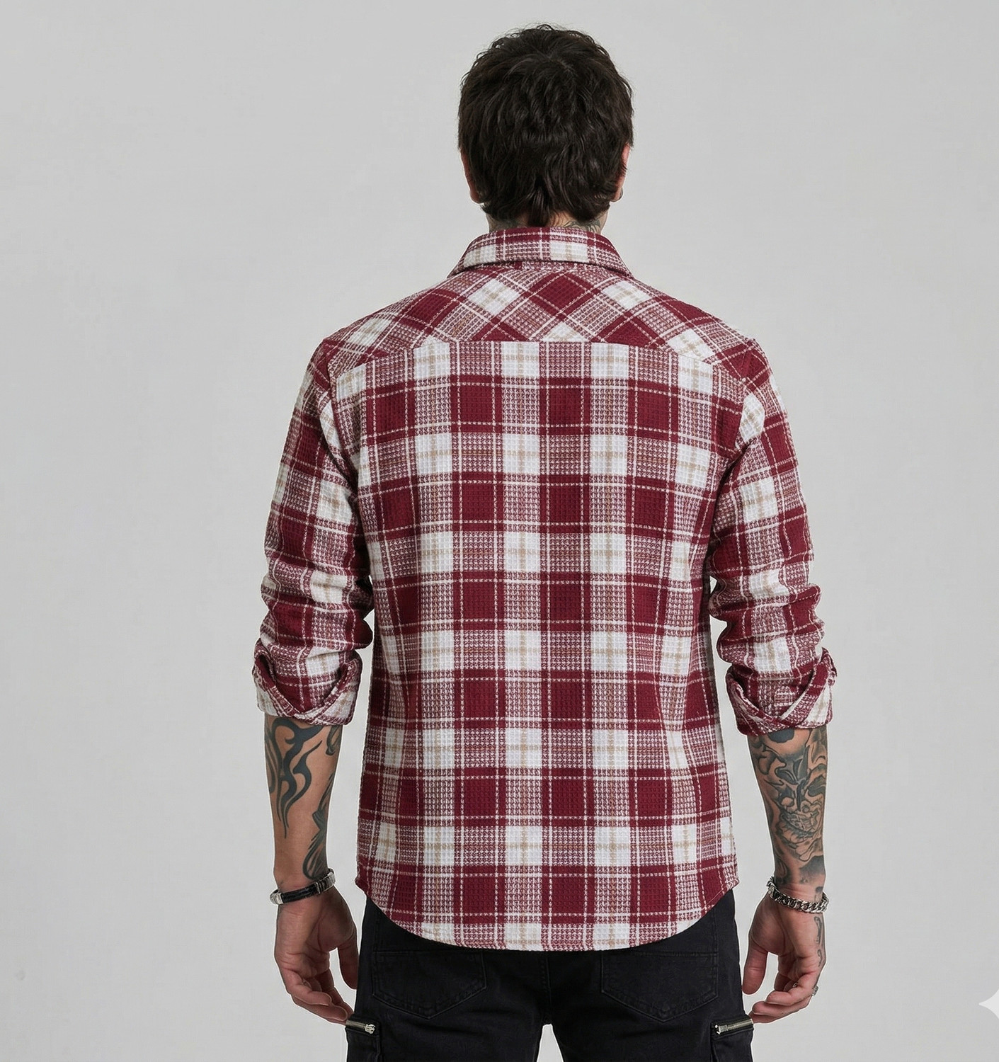 Image of shivay enterprise Men Checkered Casual Multicolor Shirt