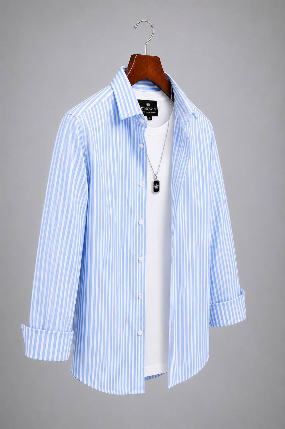 Manspire Men Striped Casual Shirt - Image 3