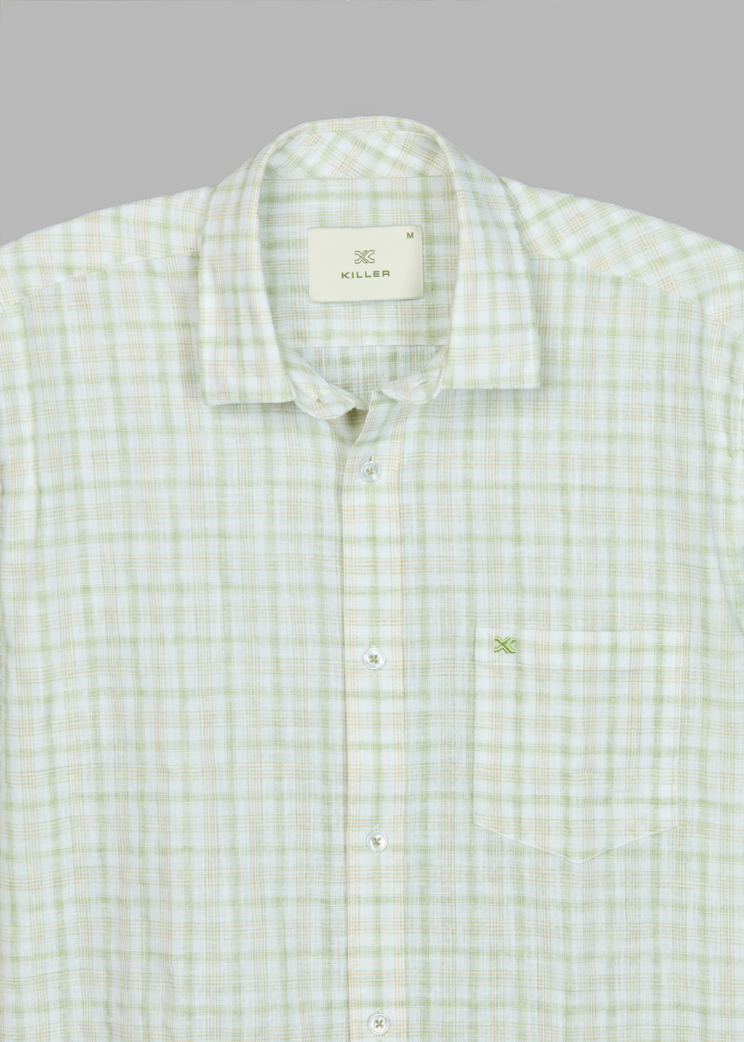 Image of KILLER Men Slim Fit Checkered Casual Shirt