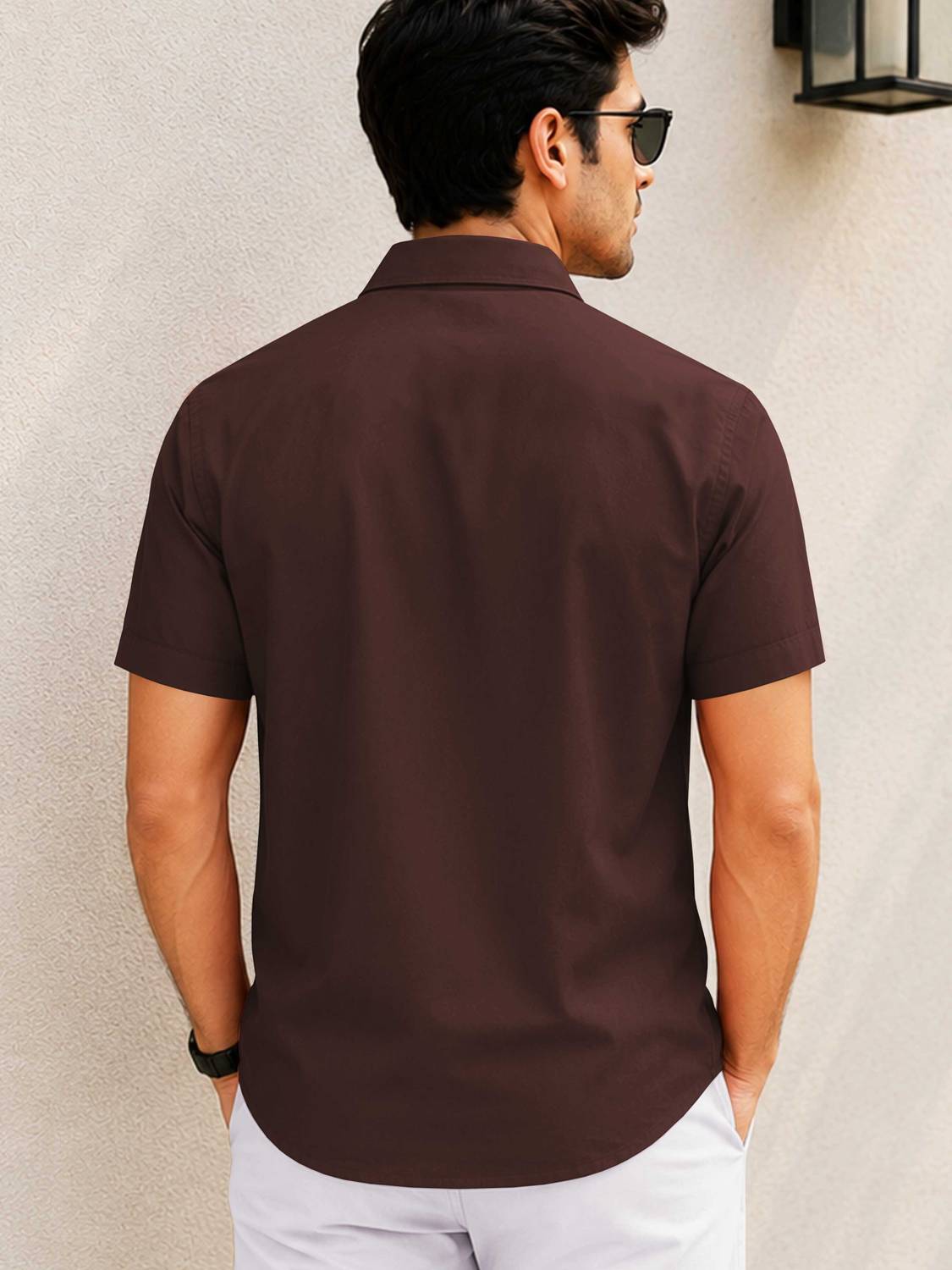 VeBNoR Men Brown Casual Shirt - Image 2