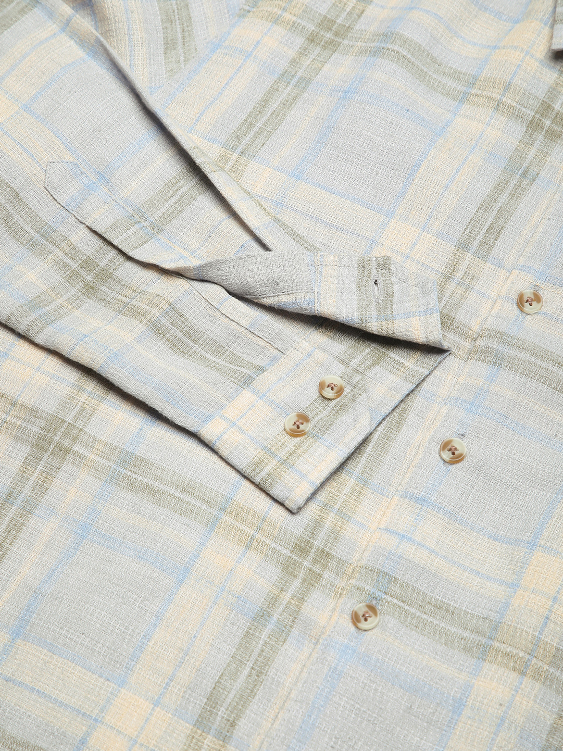 Image of VASTRADO Men Checkered Casual Multicolor Shirt