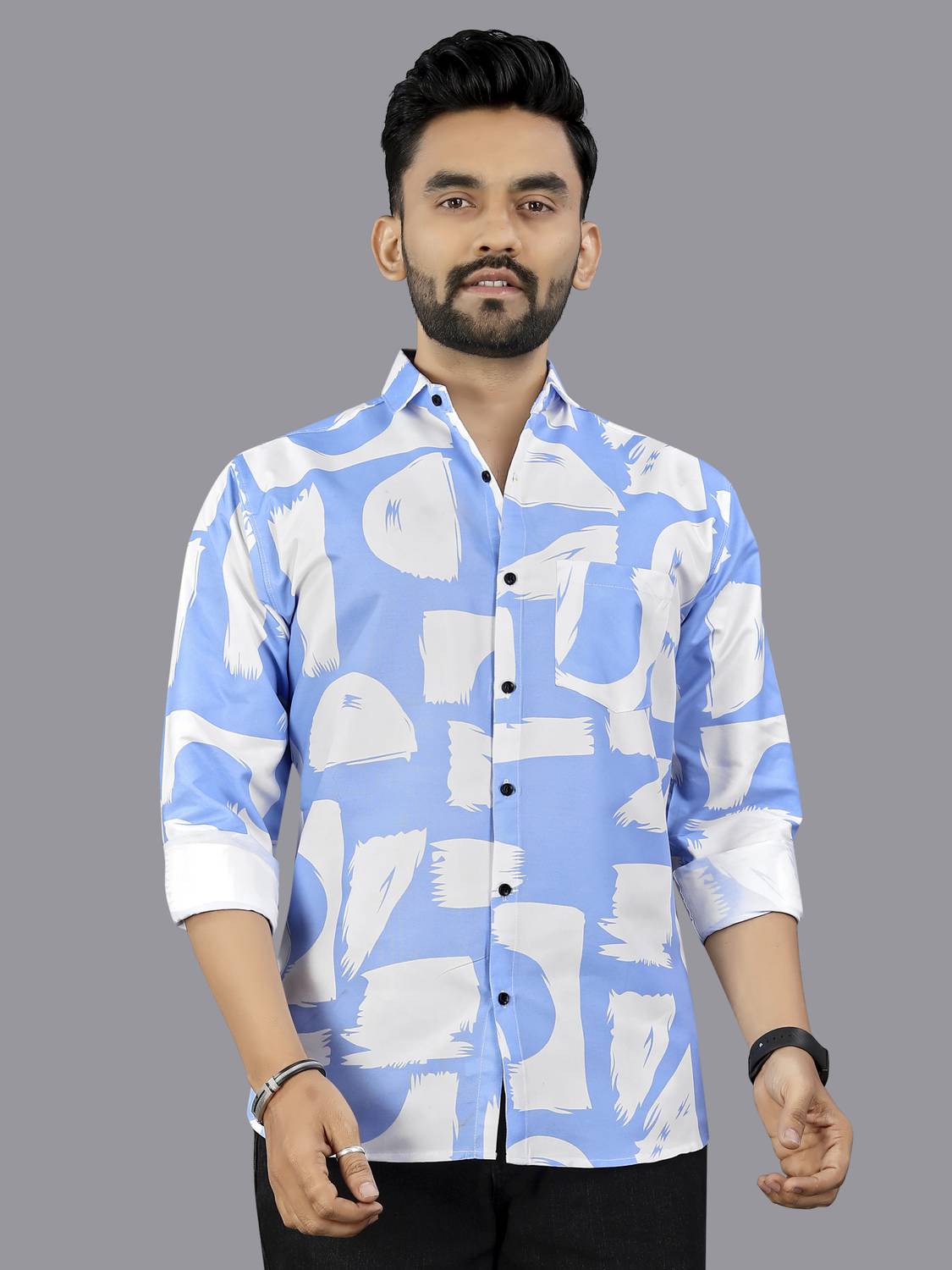 ADWYN PETER Men Printed Casual Multicolor Shirt