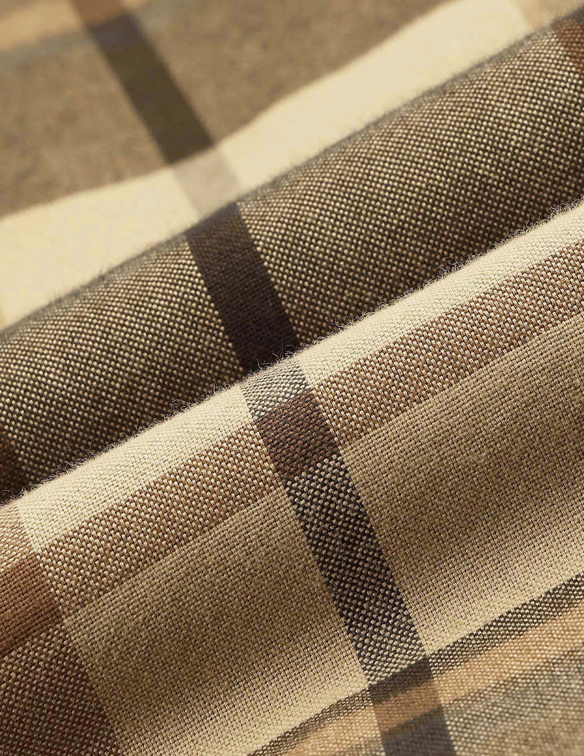 Image of U.S. POLO ASSN. Men Checkered Casual Brown, Beige Shirt