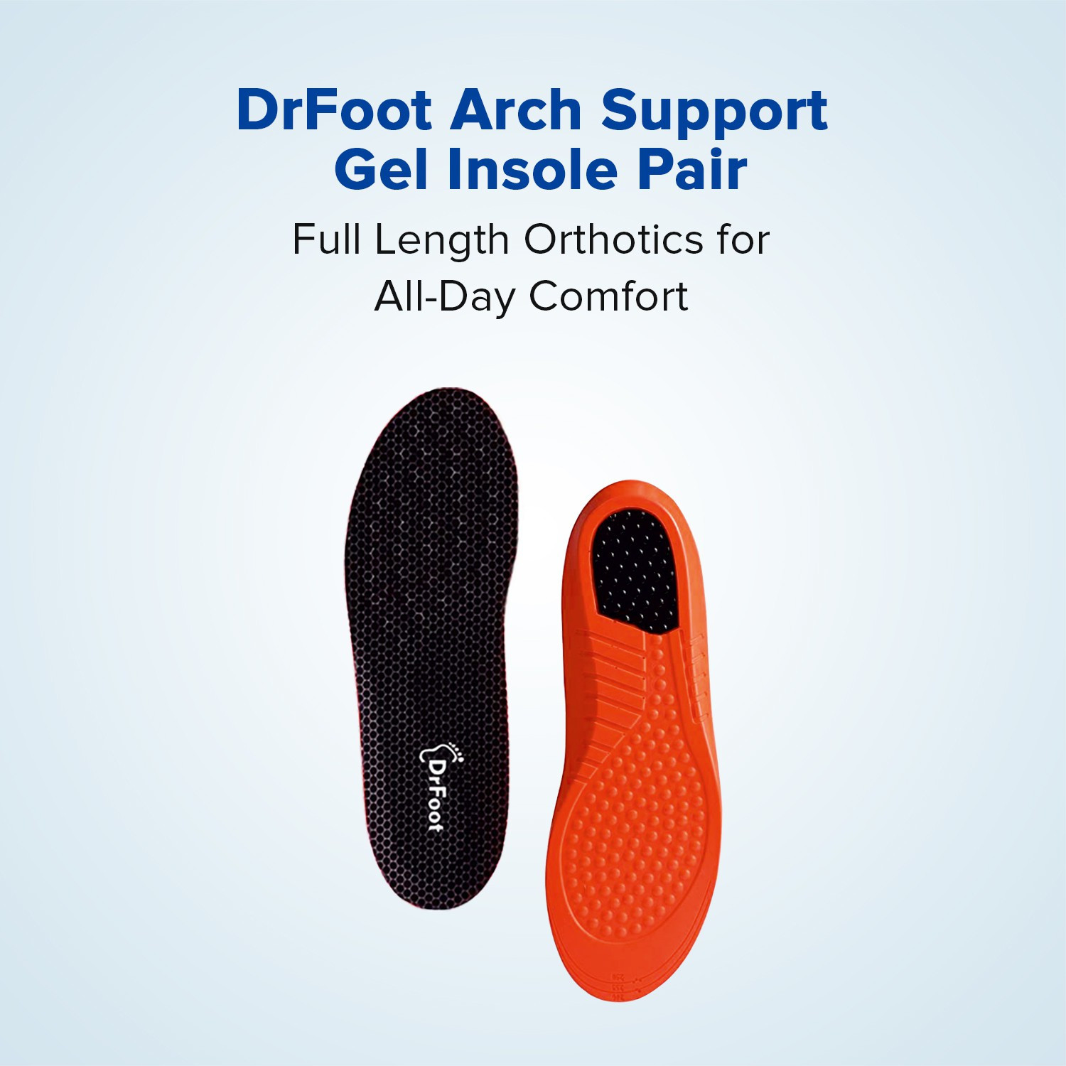 Image of Dr Foot Arch Support Gel Insole Pair For Men & Women - 1 Pair (Medium Size) (Pack of 2) Insole