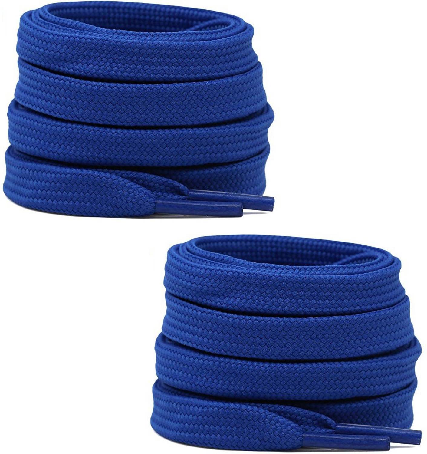 bilAnca Flat 48 Inches Long Wide Royal Blue Color Athletic Sneakers Boot Strings Shoe Lace