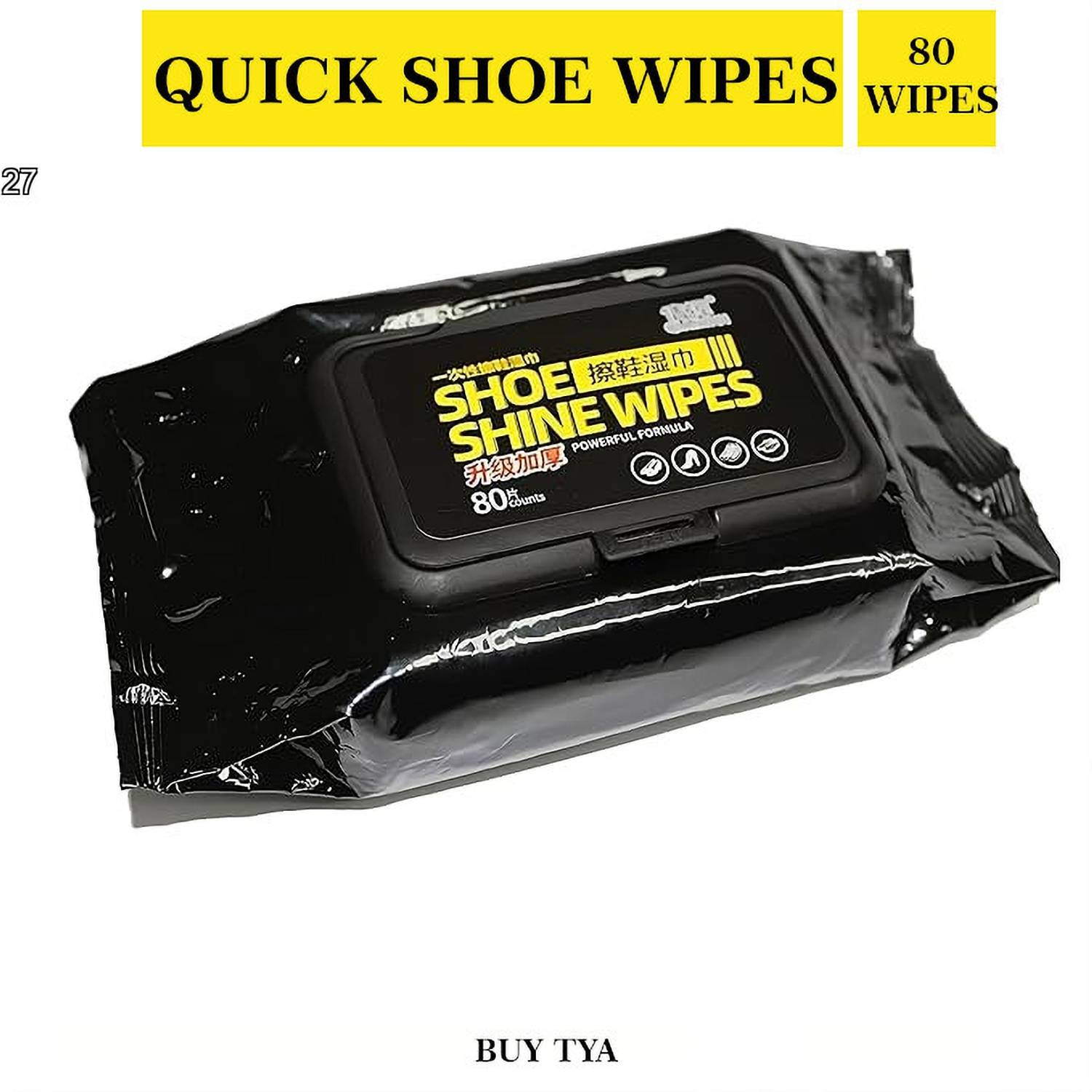 Buy TYA Sneaker Cleaner Wipes – 80 Pack Wet Wipes for All Shoe Materials Synthetic Leather Shoe Cleaner