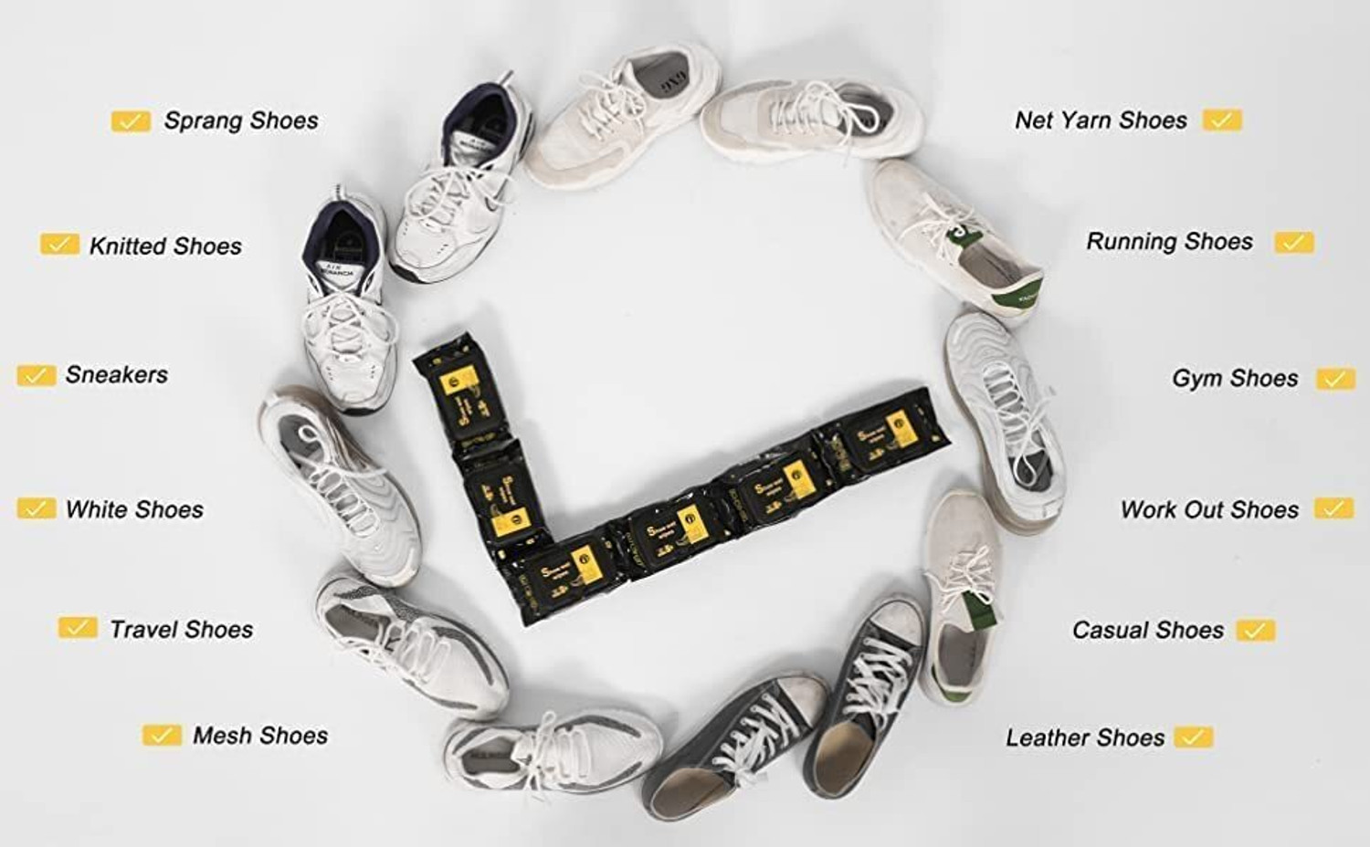 Image of KriVat White shoes wipes Cream with Sponge Combo Pack Wipes 80Pcs & Cream 260GM Sports Shoe Cream
