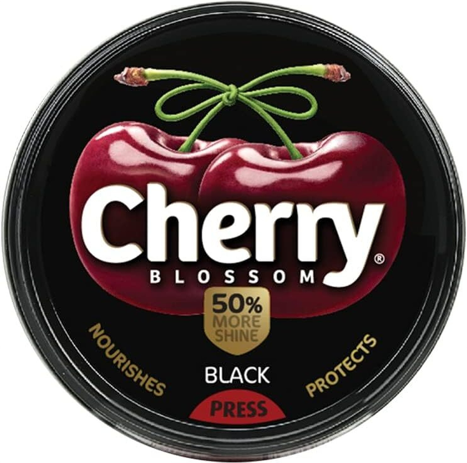 Image of Cherry Blossom Shoe Polish cleaners for school, new, high, branded shoes, police, kids, cream Leather Shoe Wax Polish