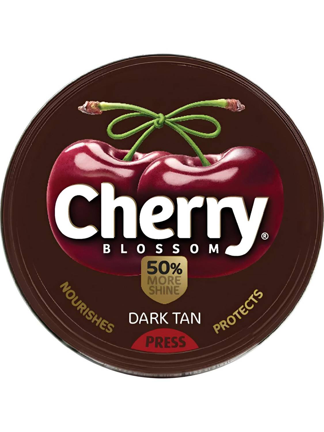 Cherry Blossom Dark Tan Wax Shoe Polish 60g - Image 1