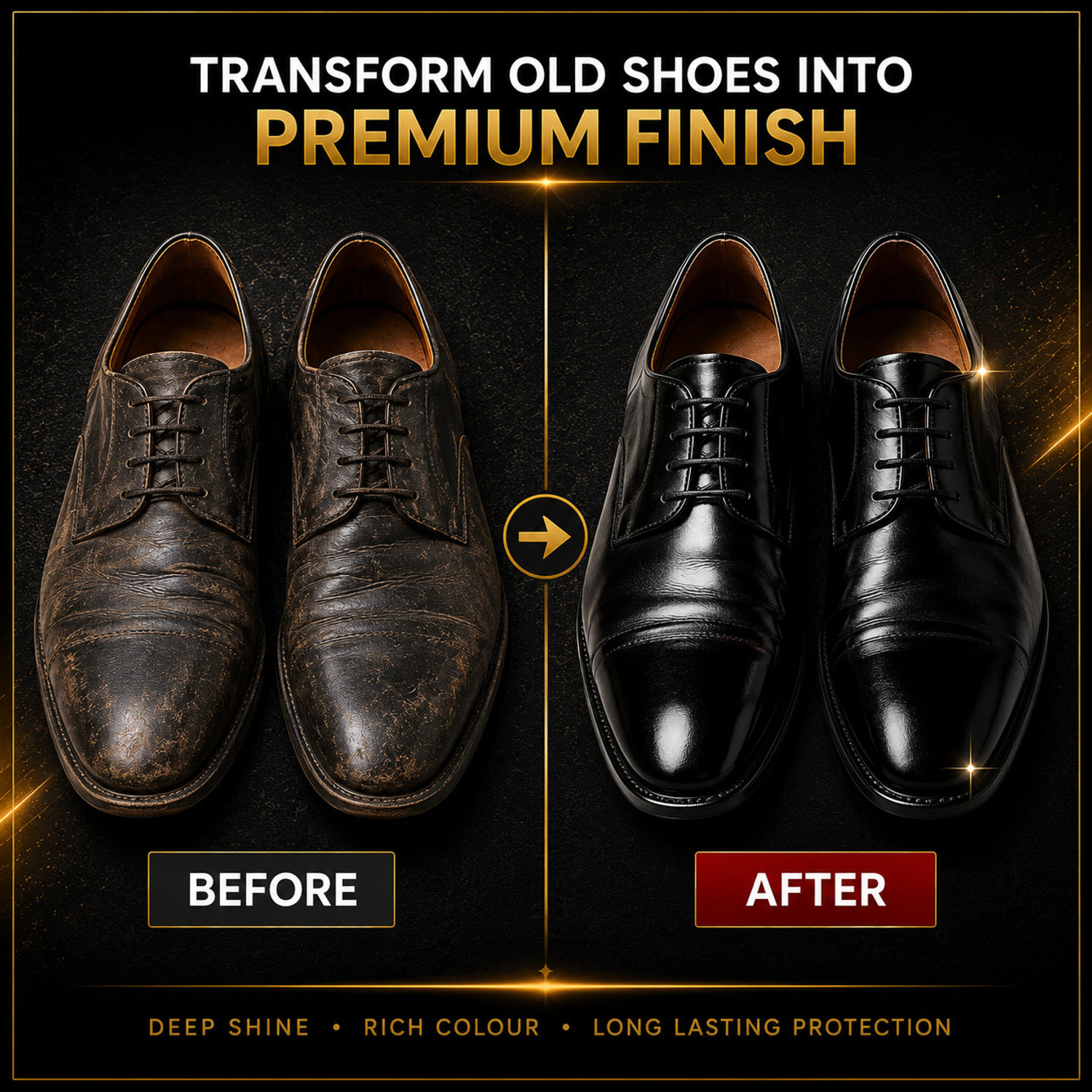 Image of GLOSZ Shoe Polish Black and Brush Combo Leather, Patent Leather, Synthetic Leather Shoe Wax Polish