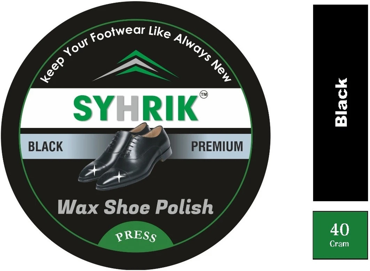 Image of Graphene 2-Black Shoes Polish, 1- Shoes Brush (Pack of 3) Leather, Synthetic Leather Shoe Wax Polish