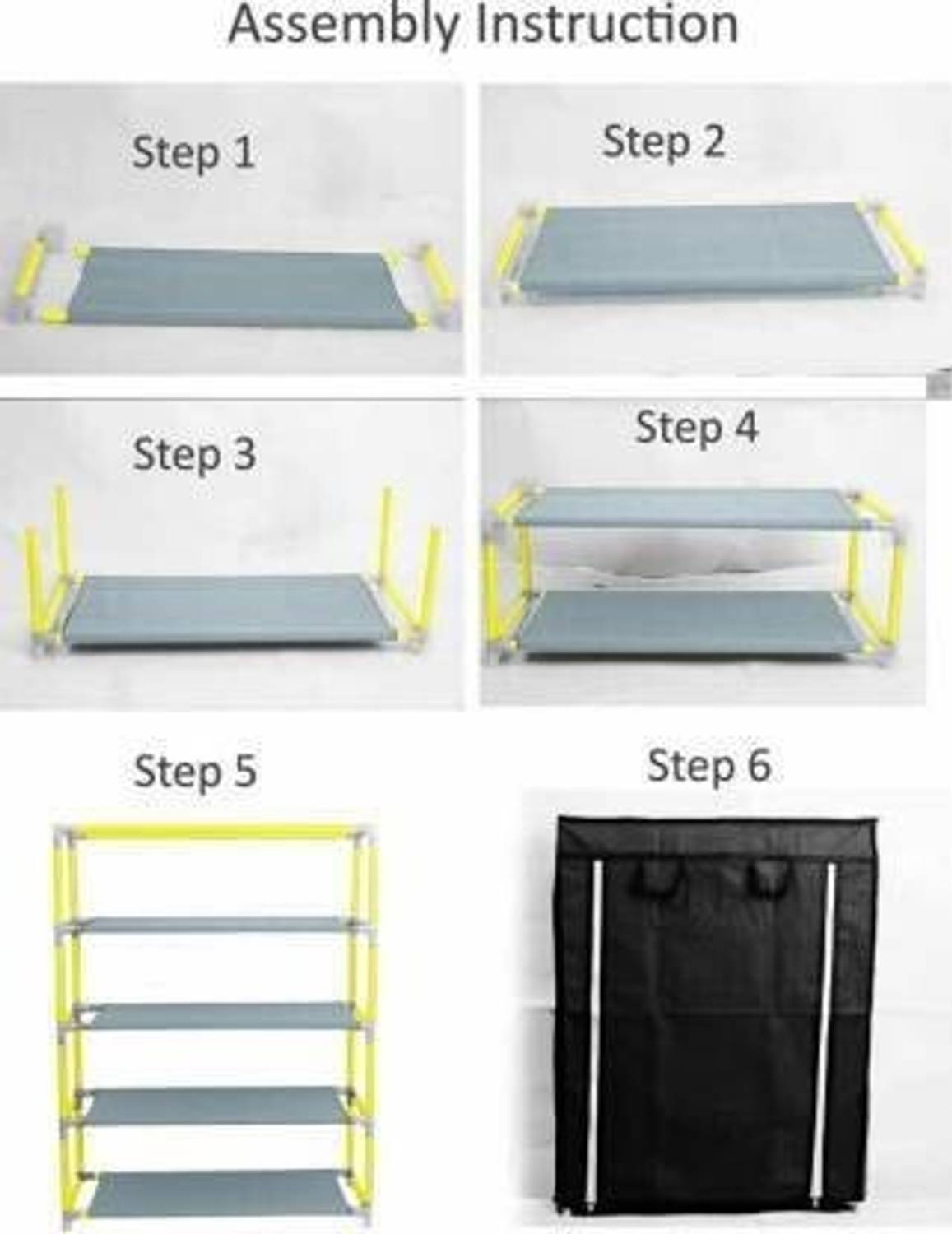 FurniGully Grey1 Metal Shoe Stand - Image 4