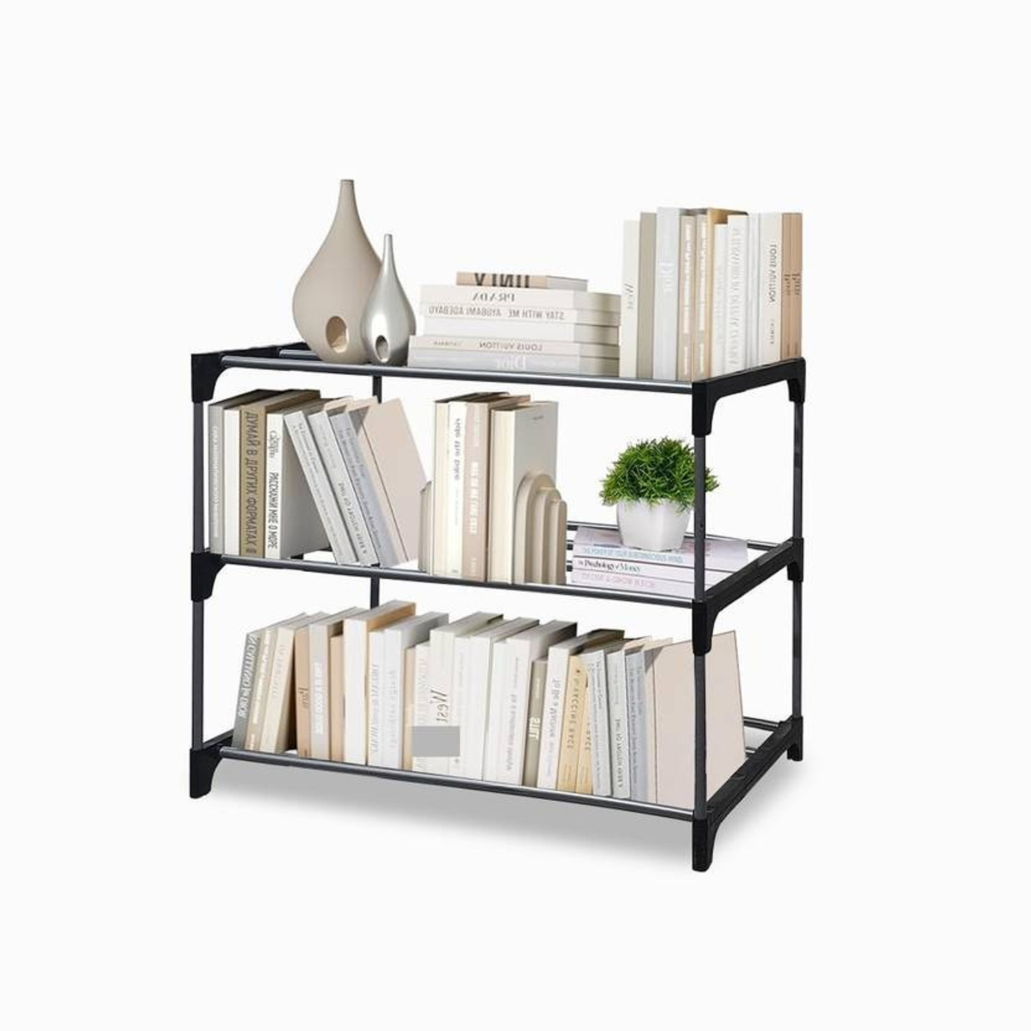 Image of Plexus enterprises Shoe Rack MD 5214 (New 3 layer) Plastic Shoe Stand