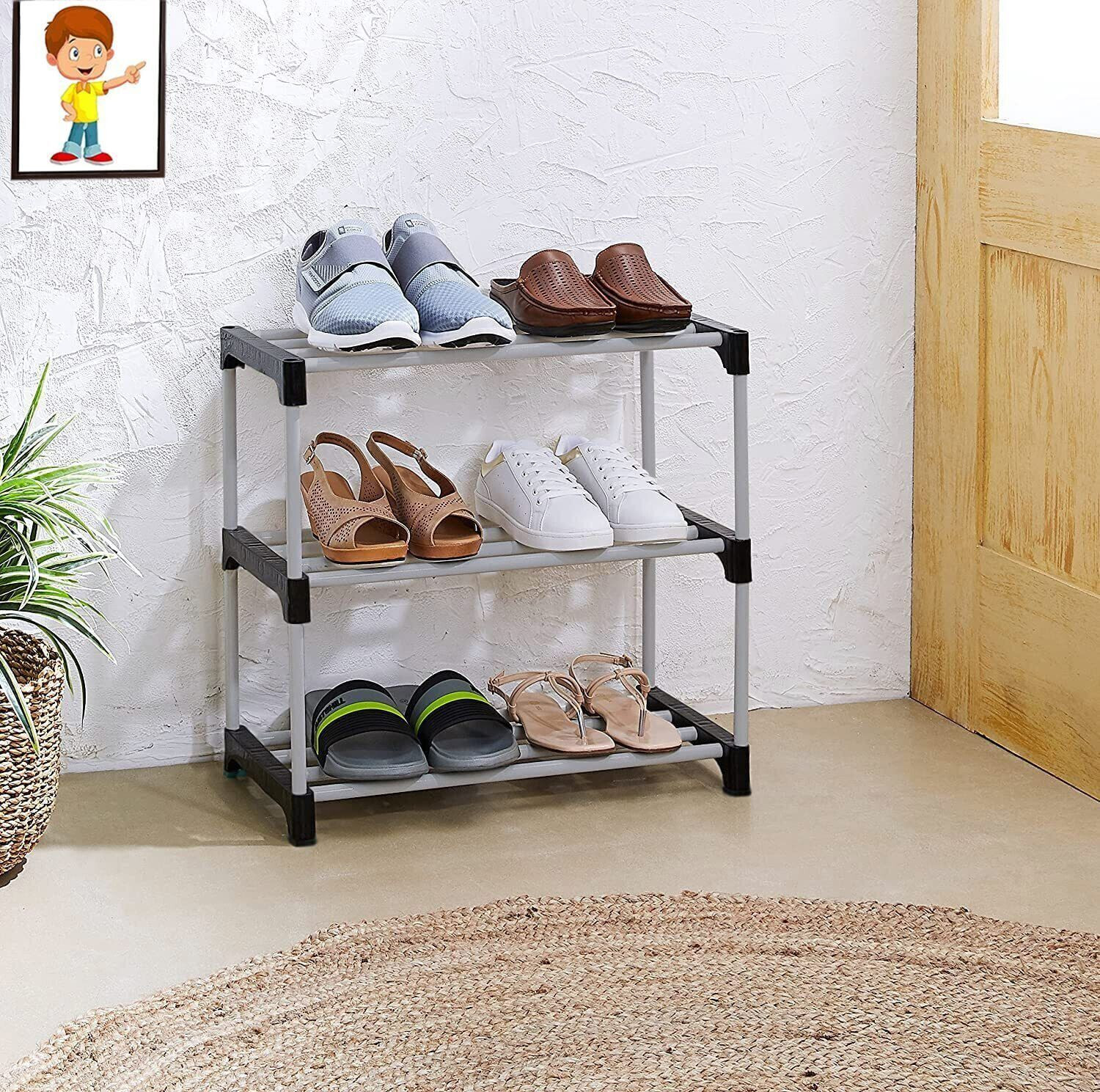 Image of girja Strong Book Shelf for Home Multipurpose Storage Organizer Plastic Shoe Stand