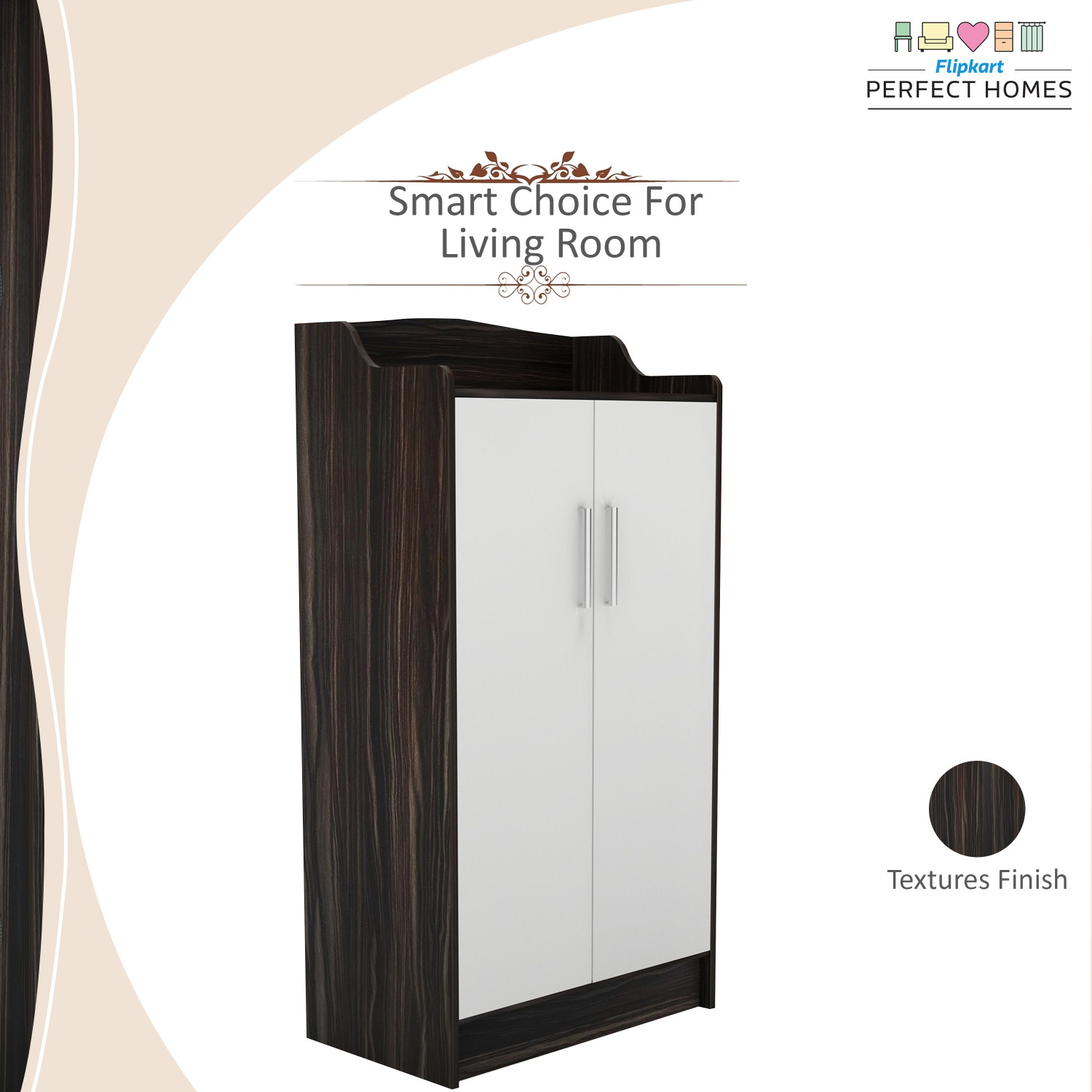Image of Flipkart Perfect Homes Wellington Engineered Wood Shoe Rack