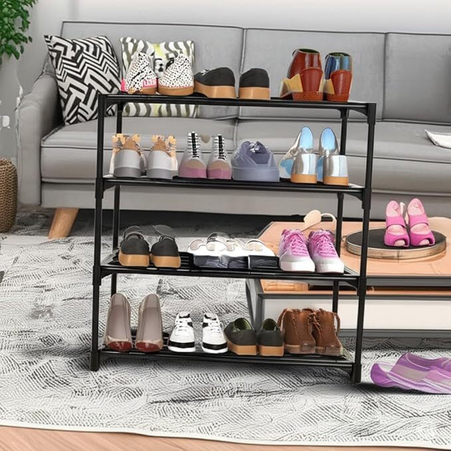 Image of ROSHTULEND Plastic Collapsible Shoe Stand