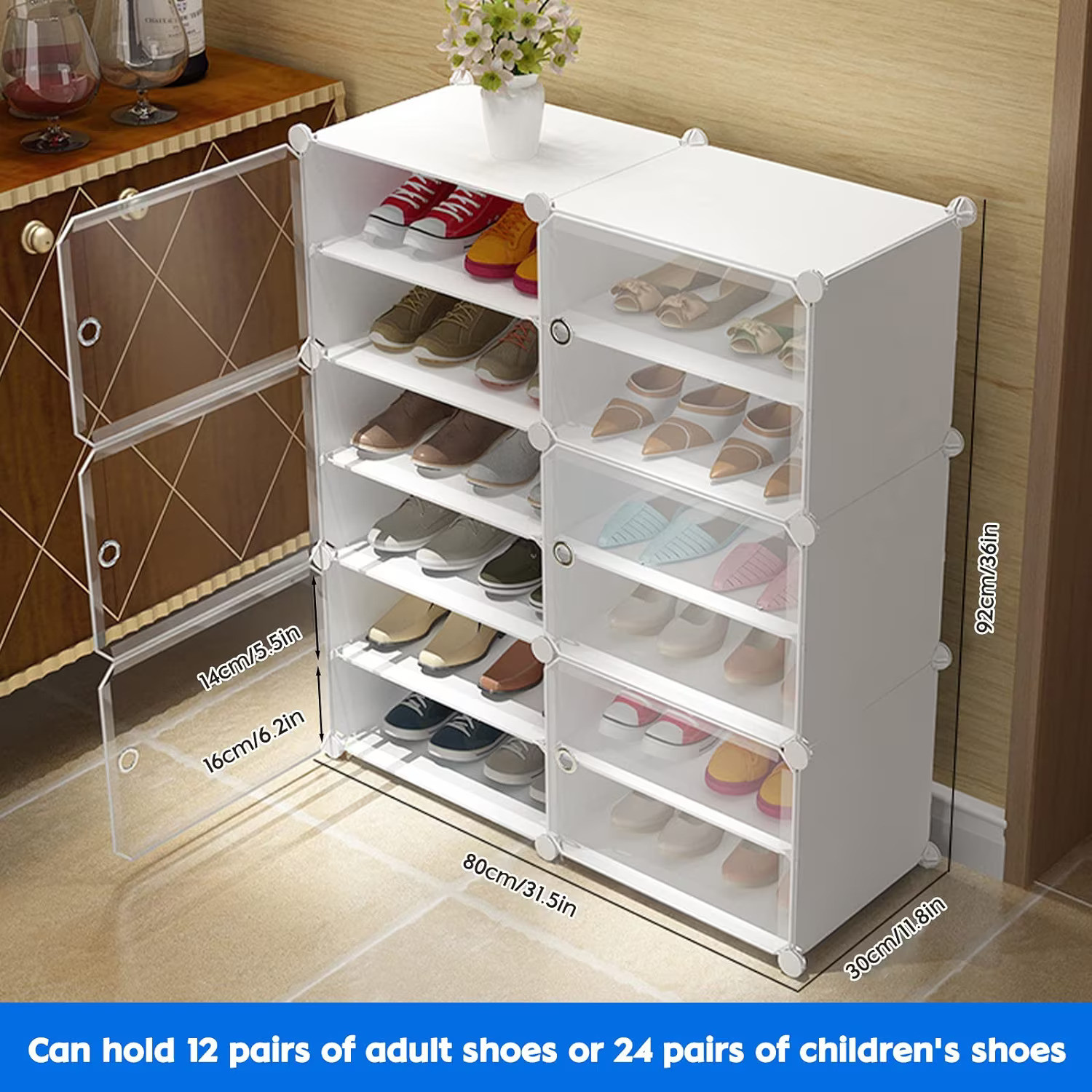 Image of BUCKETLIST Plastic Shoe Rack