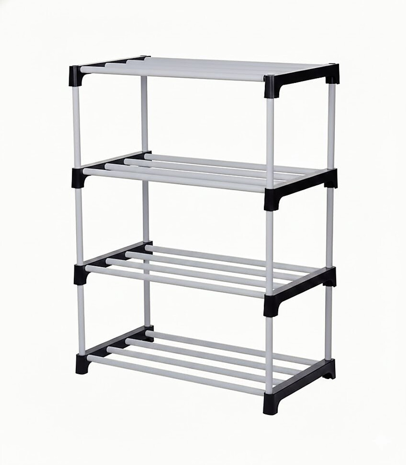 Image of Chalia Portable Rack ultra durable 4 tier Rack for shoes books etc Plastic Shoe Stand