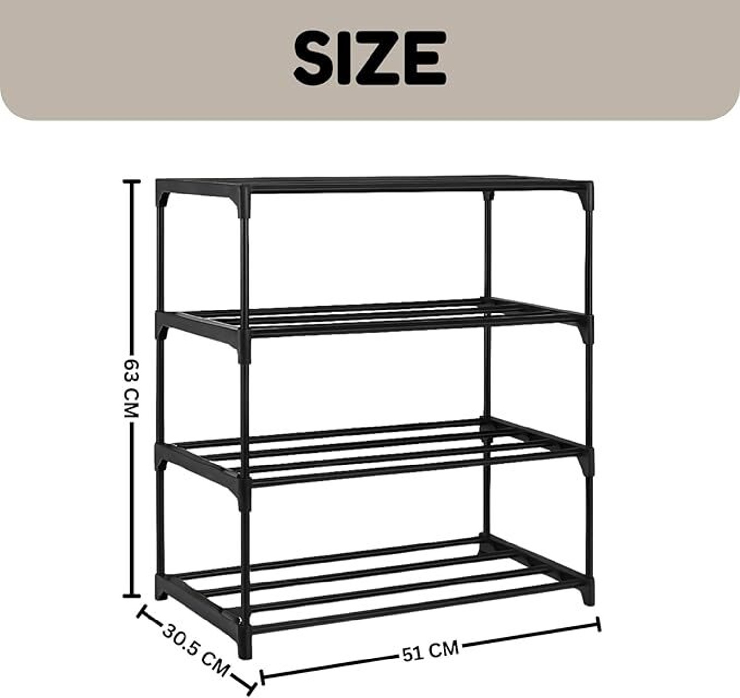Image of PRIMIZA Perfect for home, office, or showroom use Plastic Open Book Shelf