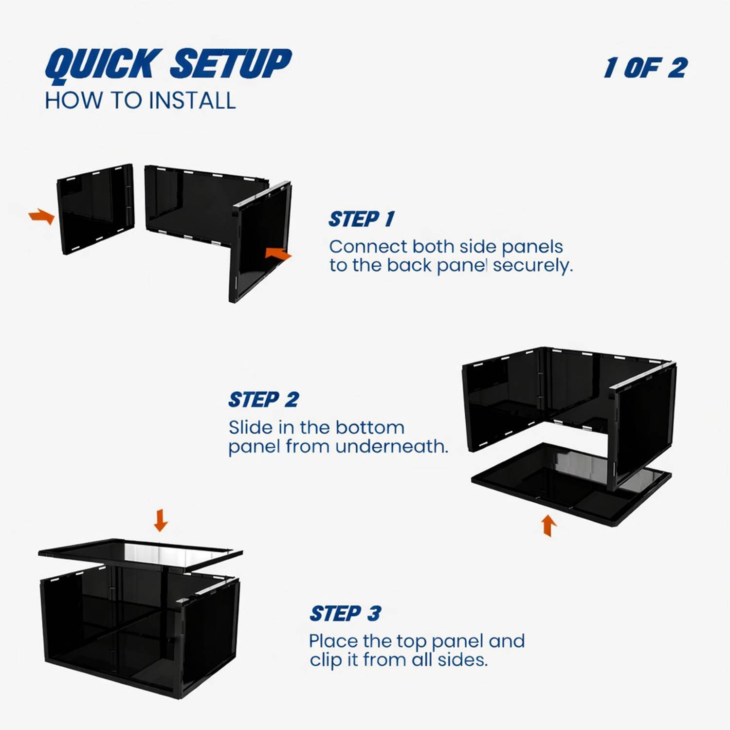 Uraxo Magnetic Sneaker Box Matte Black - Image 4