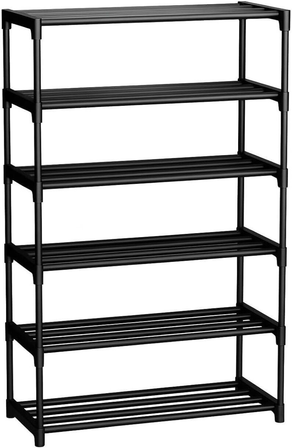 Image of SKEDIZ 6 Layer Shoe Rack for Home, Multipurpose She Stand Plastic Shoe Rack