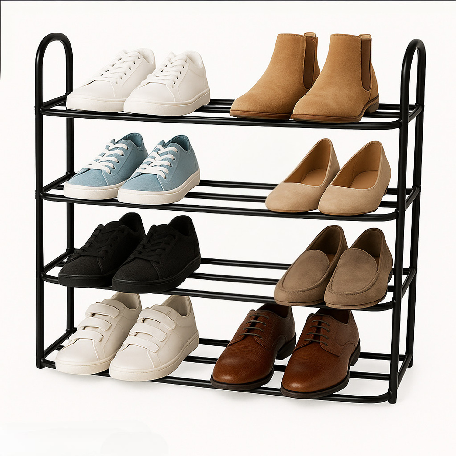 Image of MARUTIENTERPRIS 4 Metal Metal Collapsible Shoe Stand