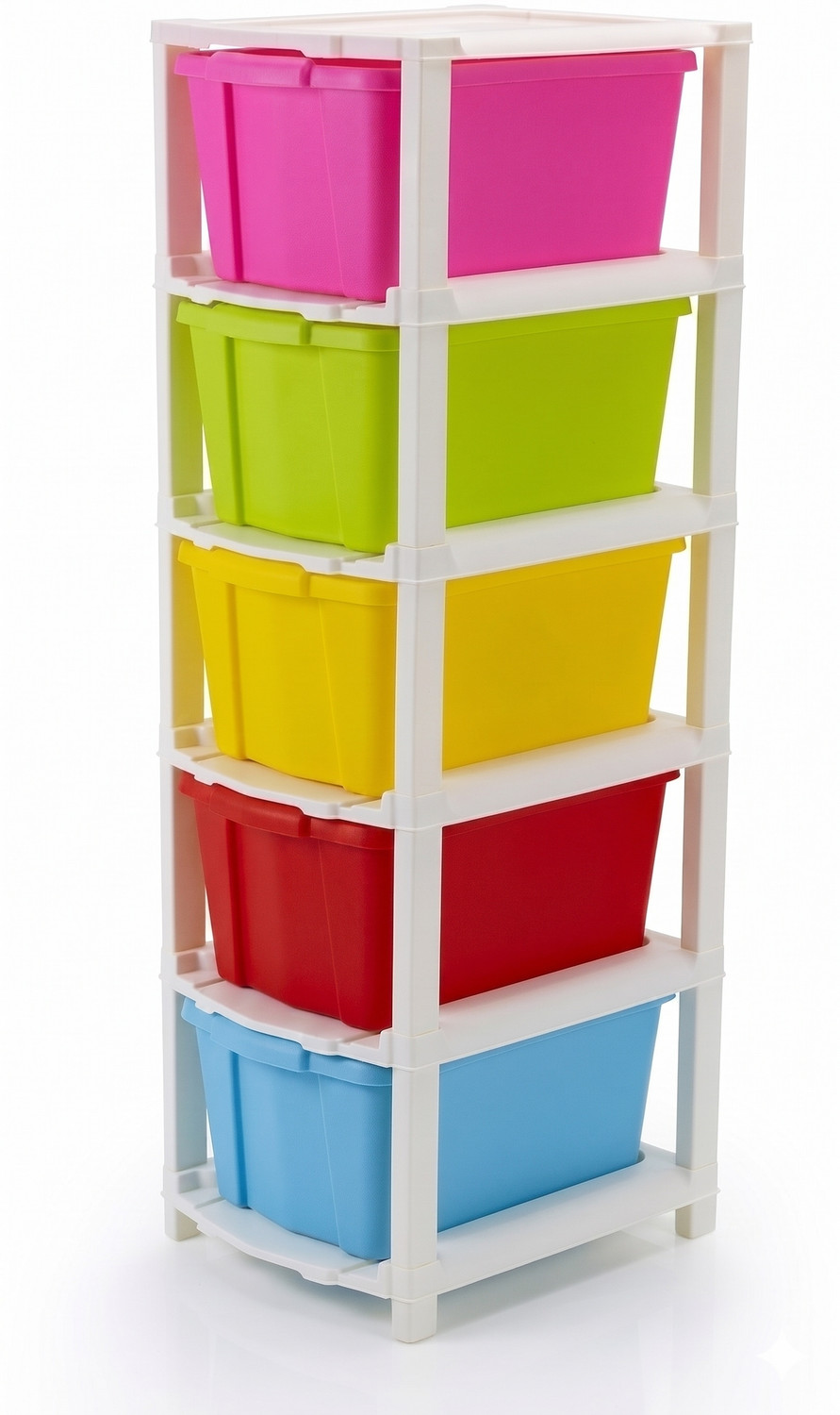 Image of Suptikes File Cabinet Alternative - Lightweight Plastic Drawer System Plastic Shoe Stand