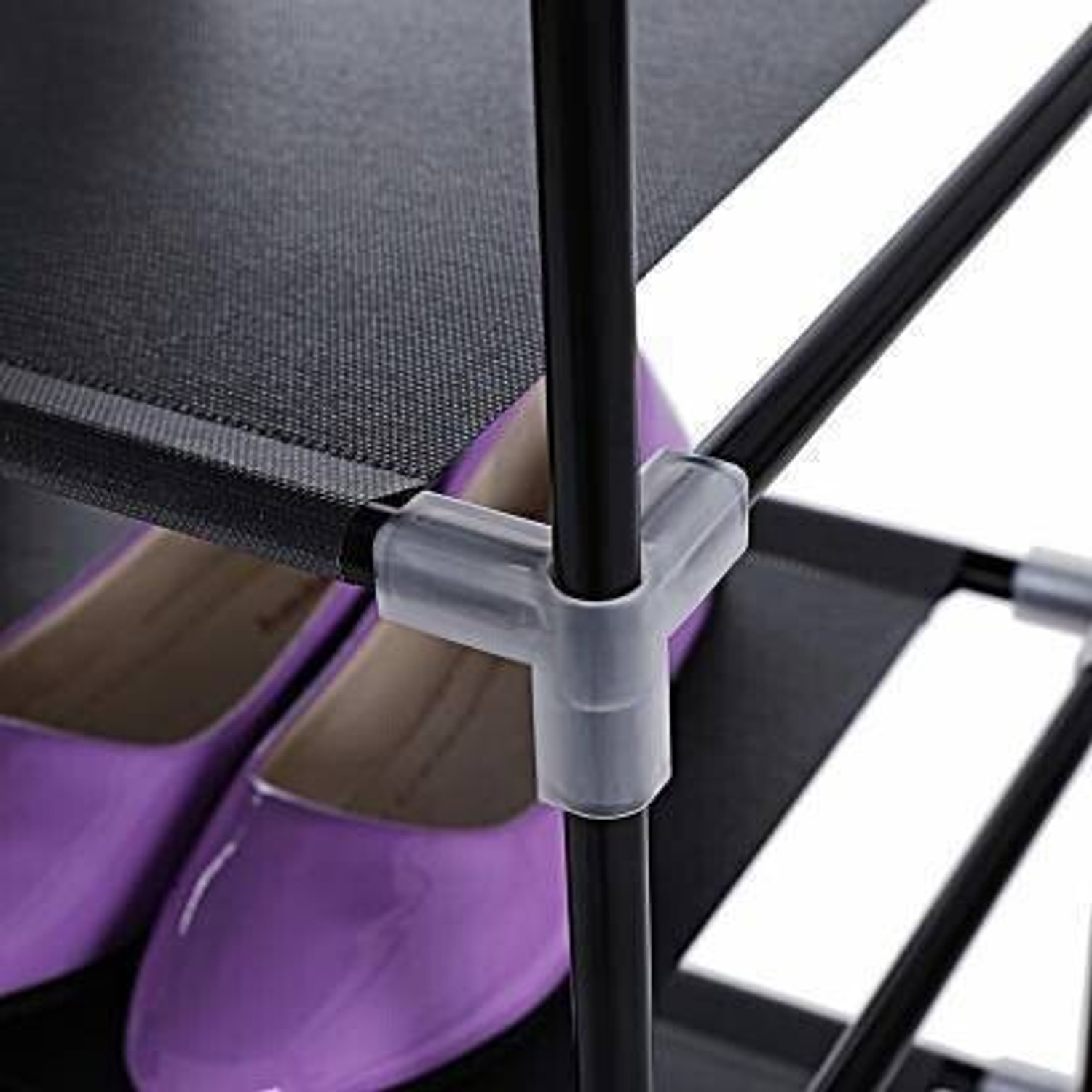 Image of ZENVEXYO 4 Shelf PVC Pipe shoe stand Plastic Shoe Stand