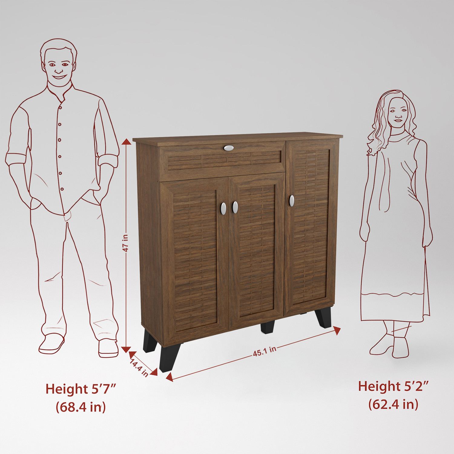Image of Flipkart Perfect Homes Stemar Engineered Wood Shoe Rack