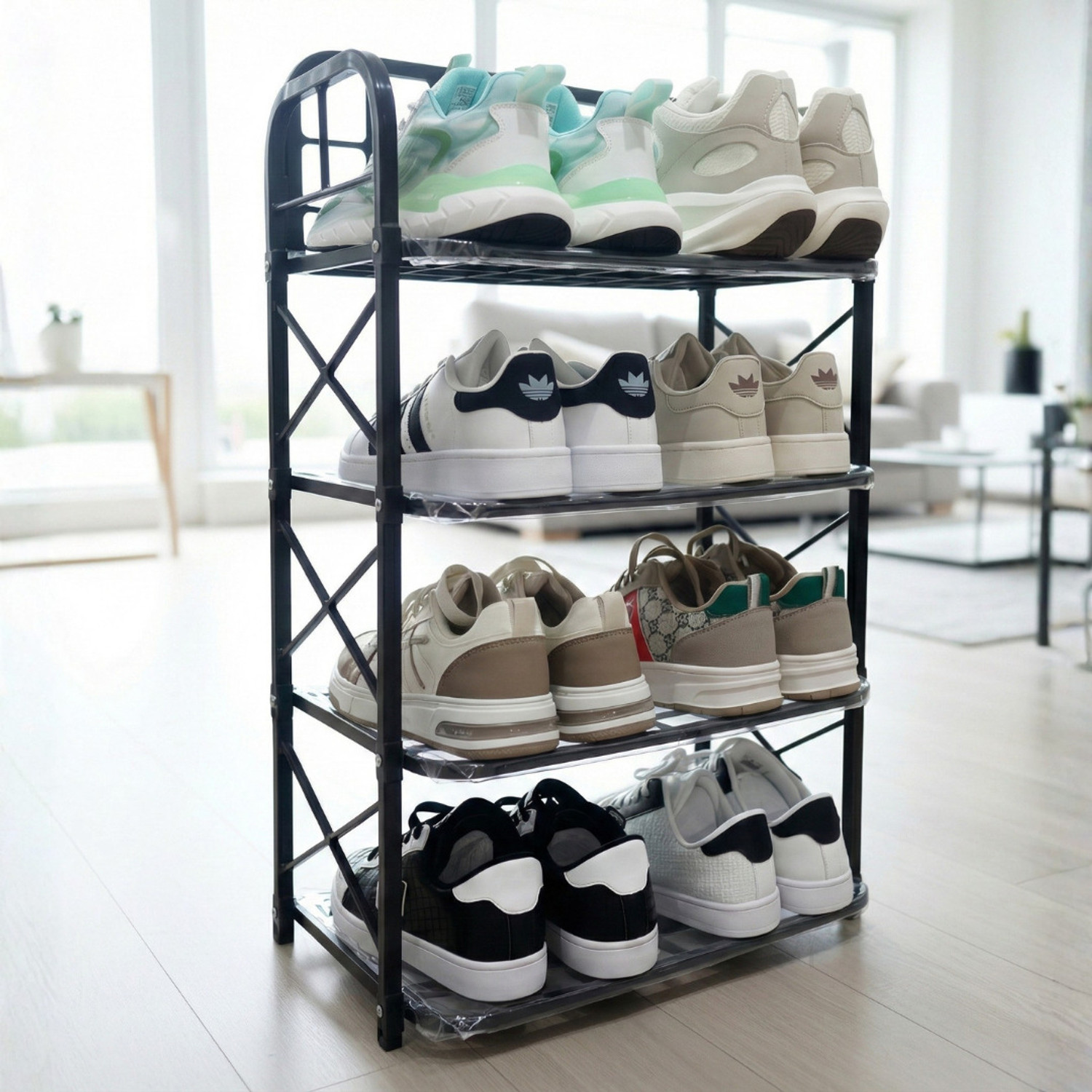Image of CampEss 4-Layer Plastic Shoe Rack