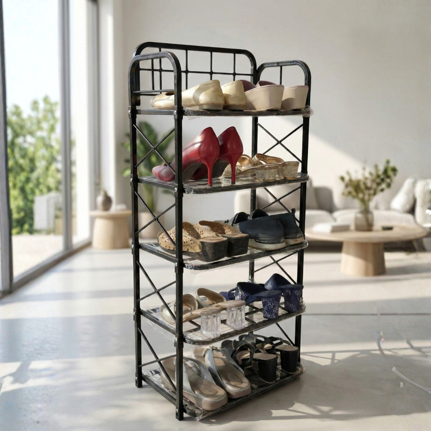 Image of CampEss 5-Layer Plastic Shoe Stand