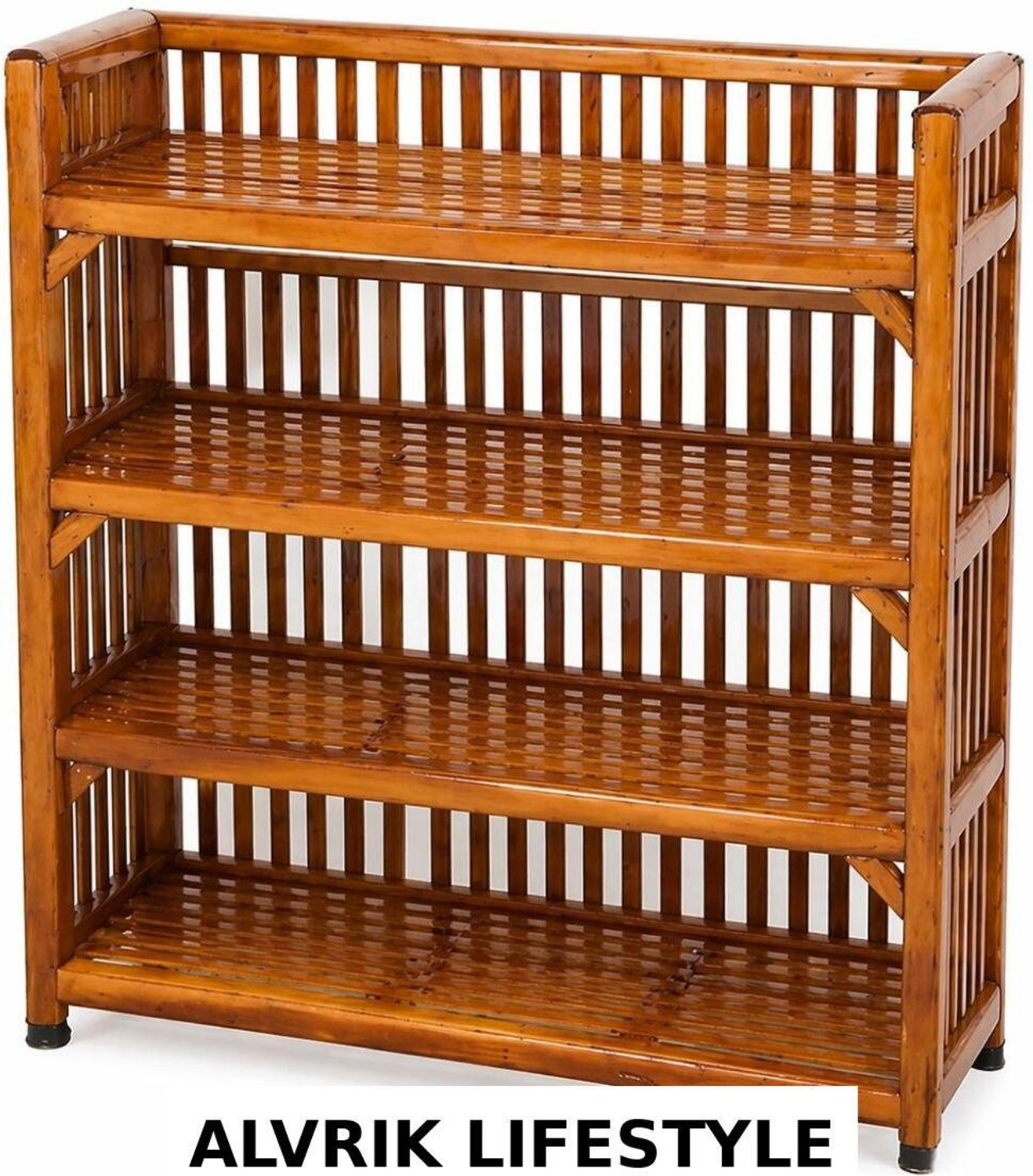 Image of ALVRIQ LIFE ALVRIK SpaceSaver Bamboo Rack Bamboo Shoe Rack