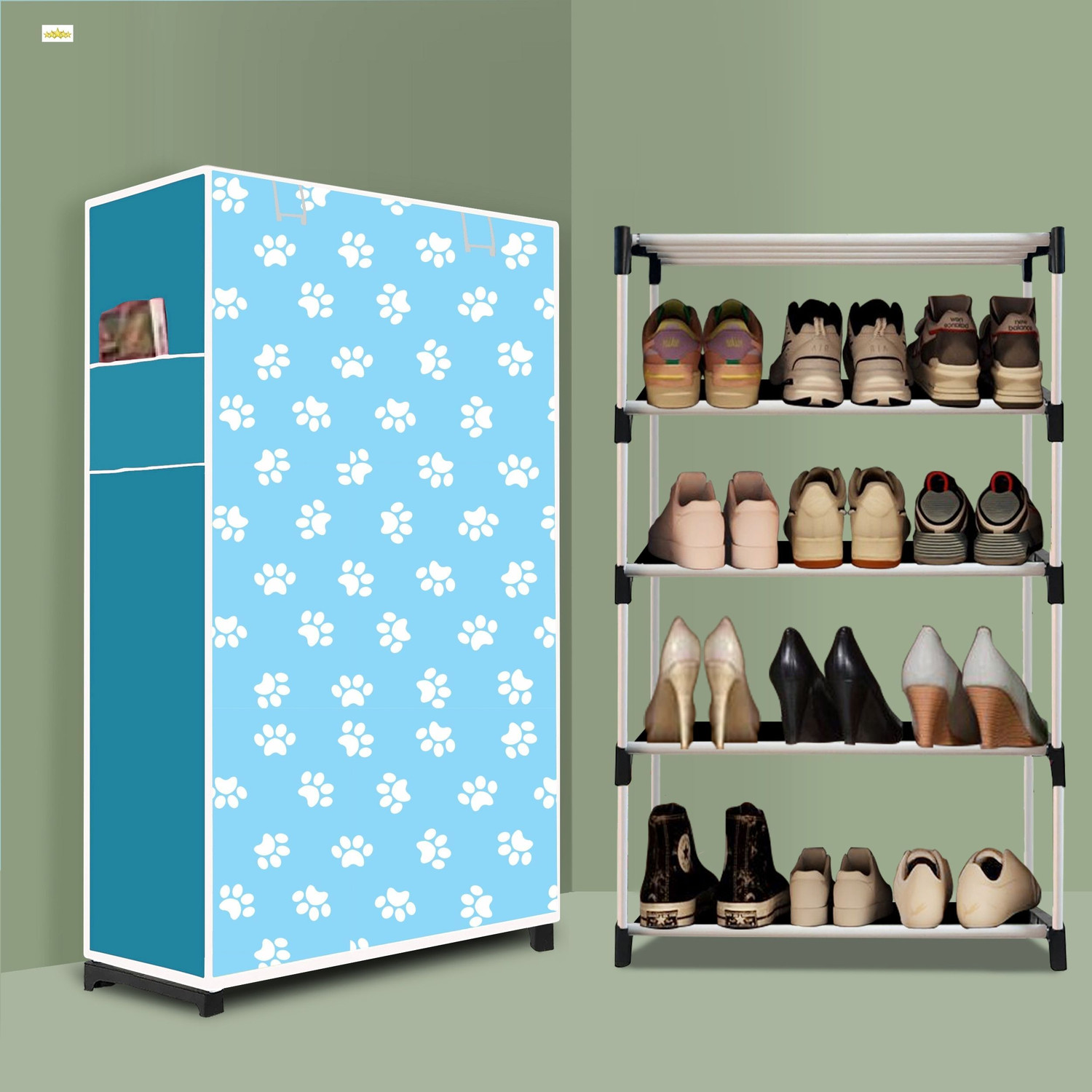 Image of RUSHIL WERE Metal, Plastic Shoe Stand
