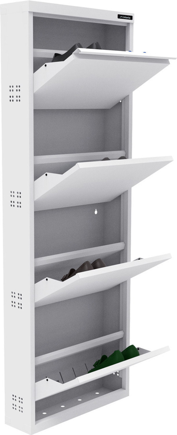 Image of Interio by Godrej Step In L Metal Shoe Rack