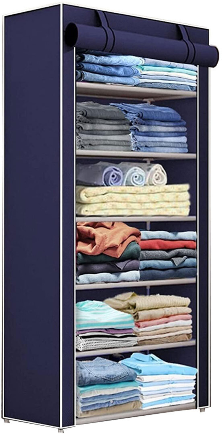 Image of TURBOMAX Multipurpose shoe rack /Wardrobe Heavy Material PVC Plastic Pipes with cover Plastic Shoe Stand