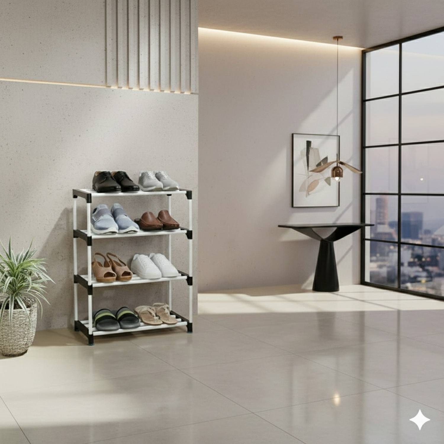 ASSURE This is a great storage cabinet for your home to store your shoes, books, kids Plastic Shoe Stand