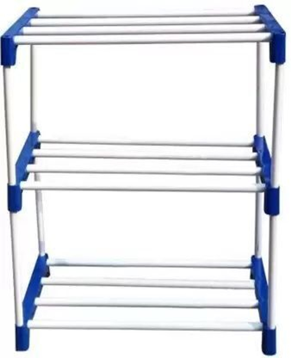 Image of Dwello 3 multy purpose hard PVC pipe shoe stand Plastic Shoe Stand
