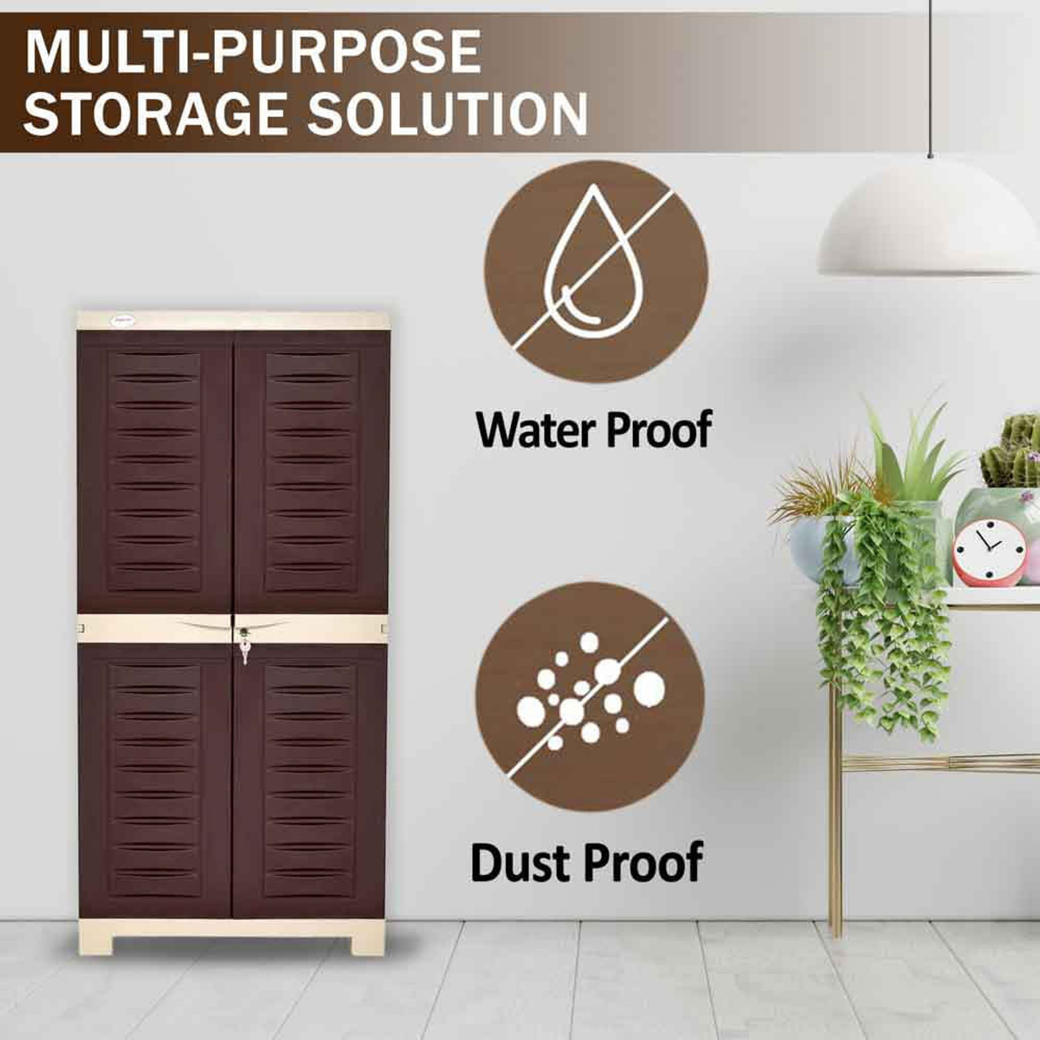 Image of Supreme Maa Durga Fusion 2 Shoerack Plastic Shoe Rack (Globus Brown, 6 Shelves, DIY(Do-It-Yourself))