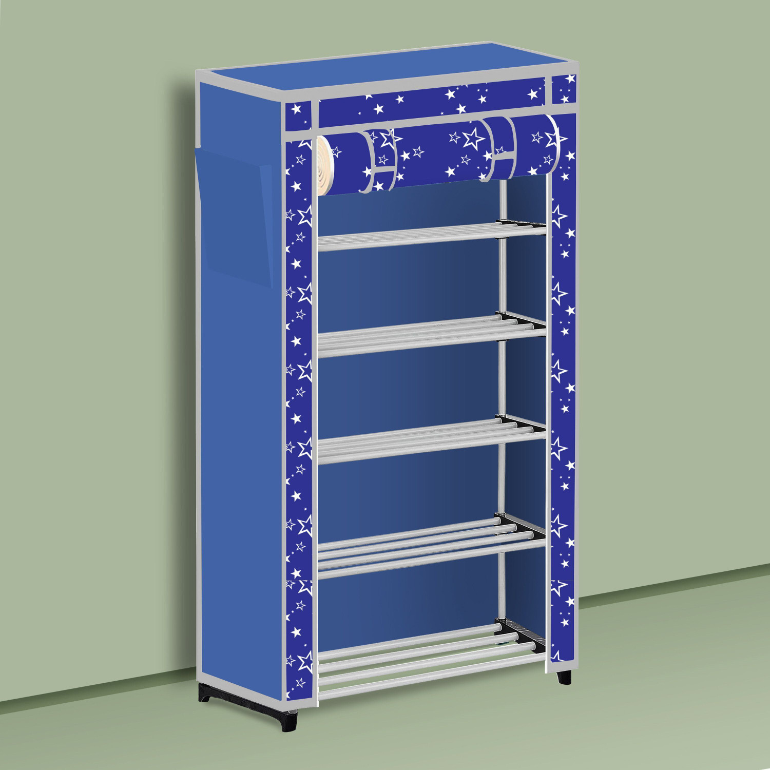 Image of MEZIRE Metal, Plastic Shoe Stand