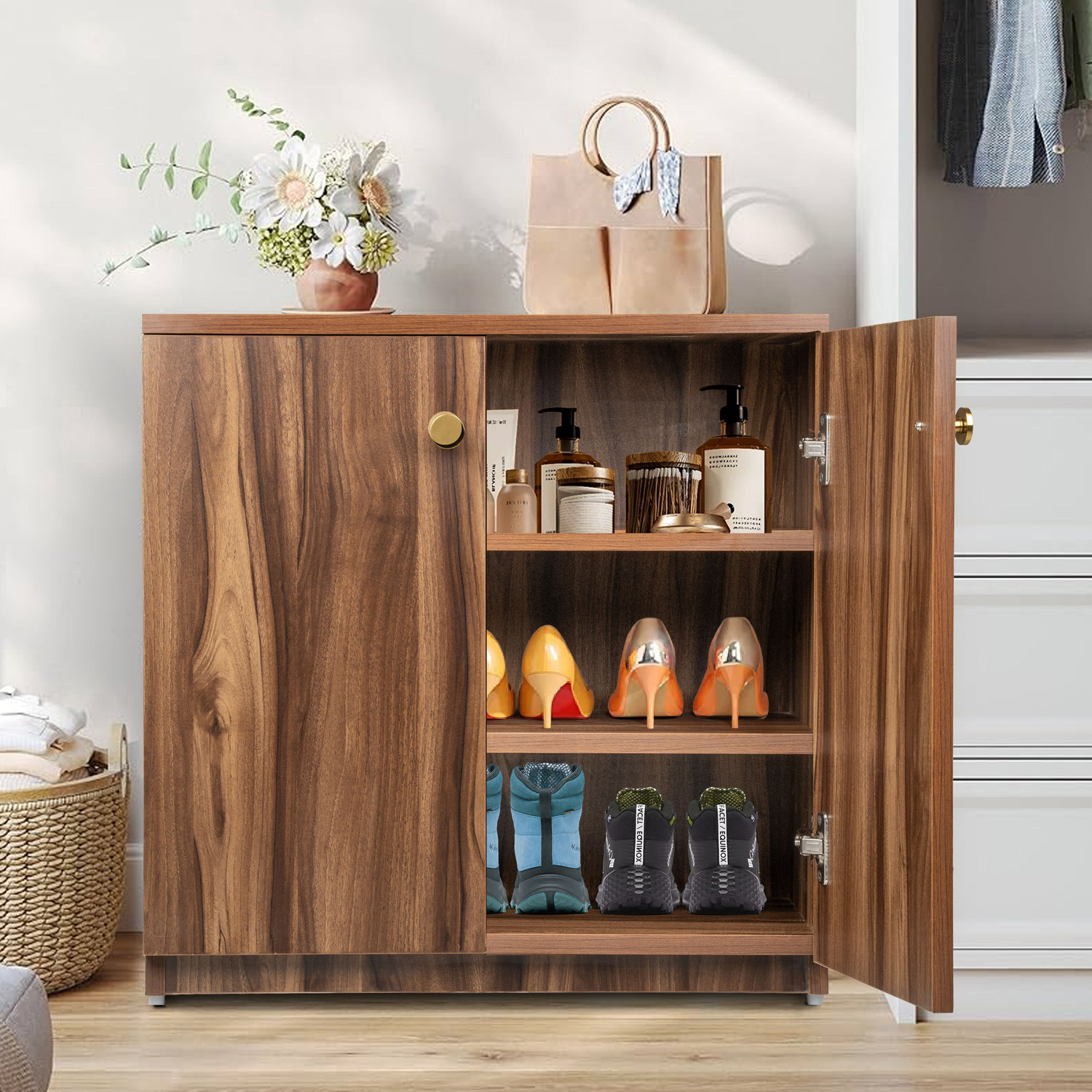 Image of Urbanovia Engineered Wood Shoe Rack