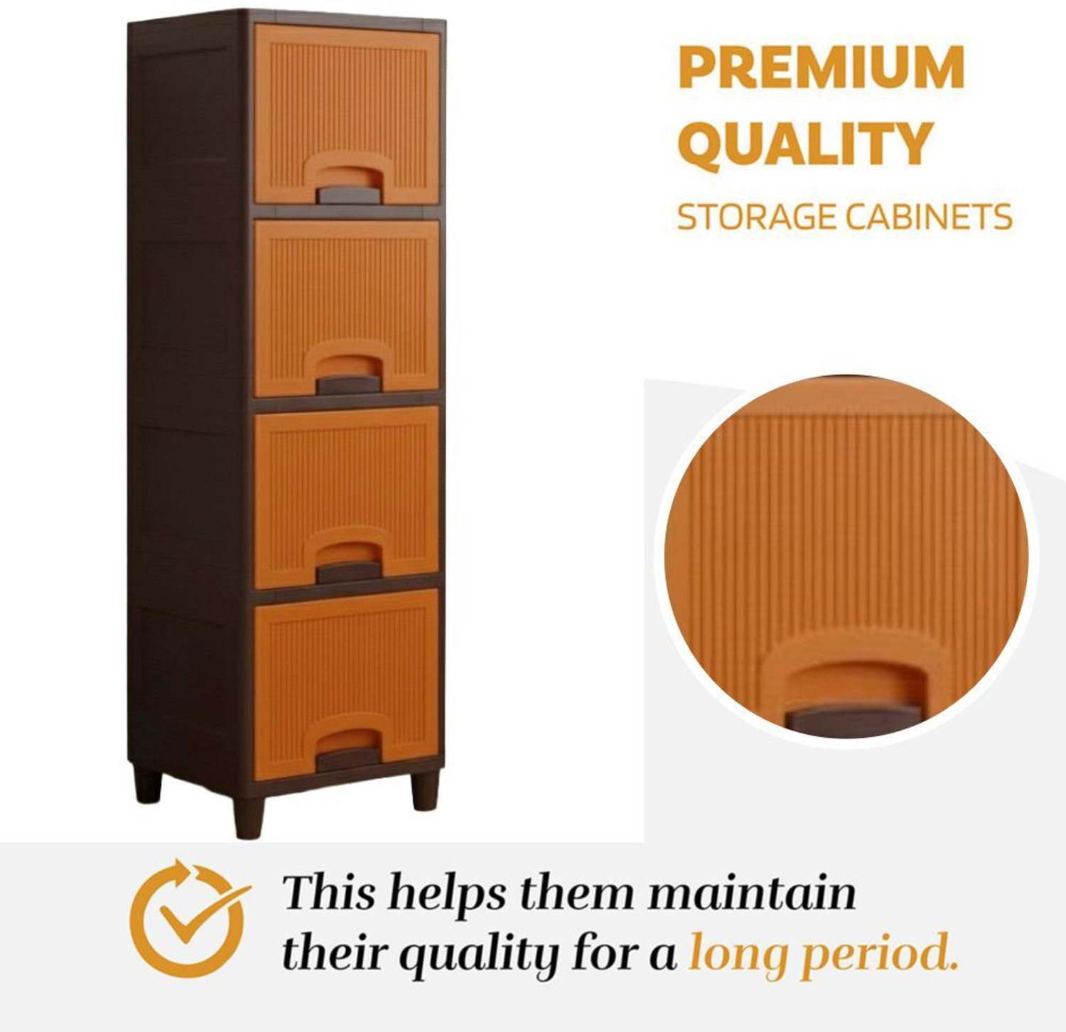 Image of MAXTID Multi Layer component Plastic Modular Drawer for Office, Hospital, school Plastic Free Standing Cabinet