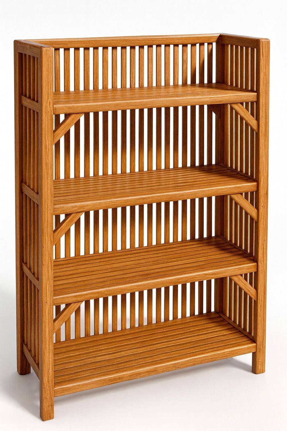 newway Wooden Bamboo 4-Tier Rack - Image 1